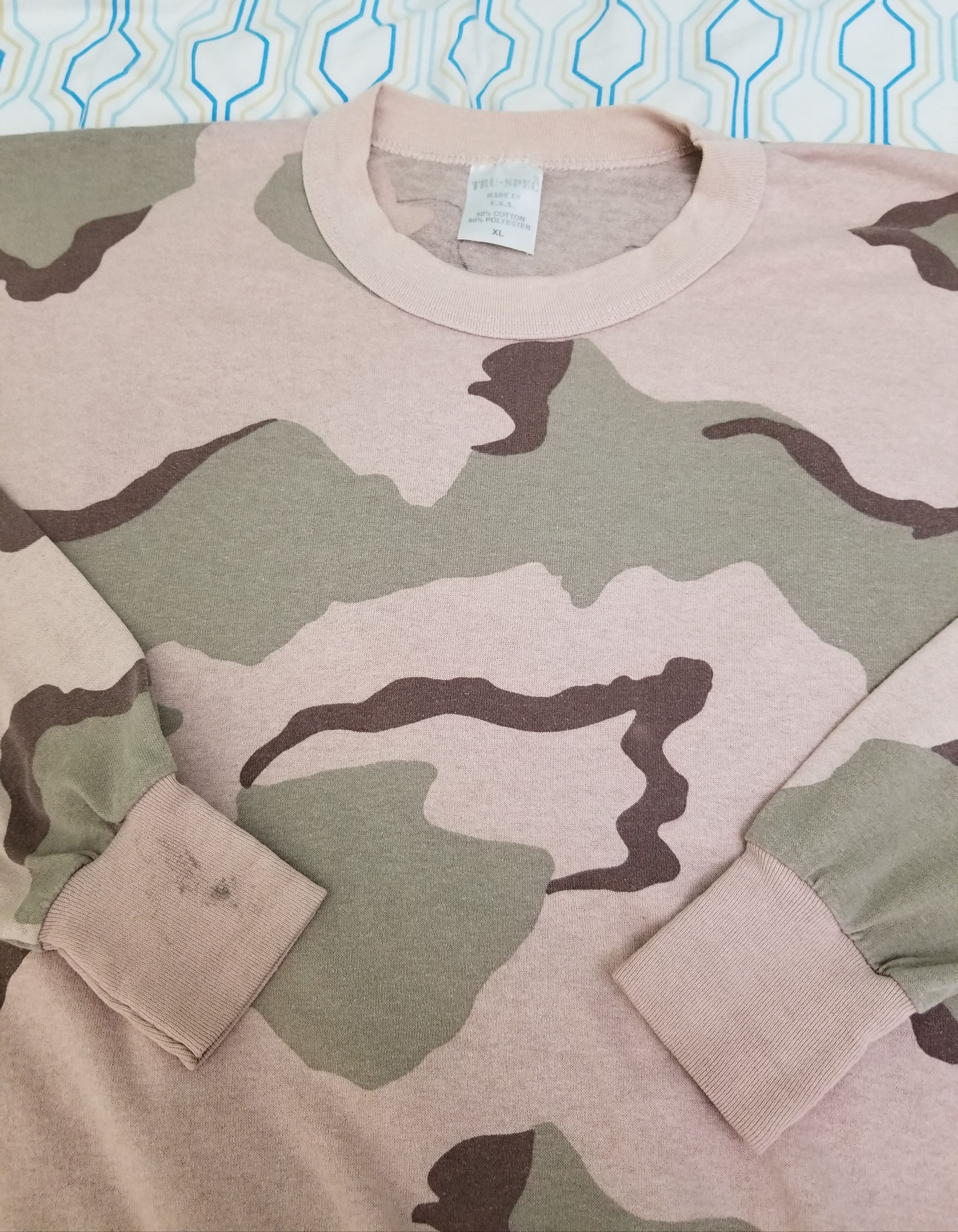 Vintage Vintage Tru Spec Desert Camo Long Sleeve T Shirt Camouflage ...