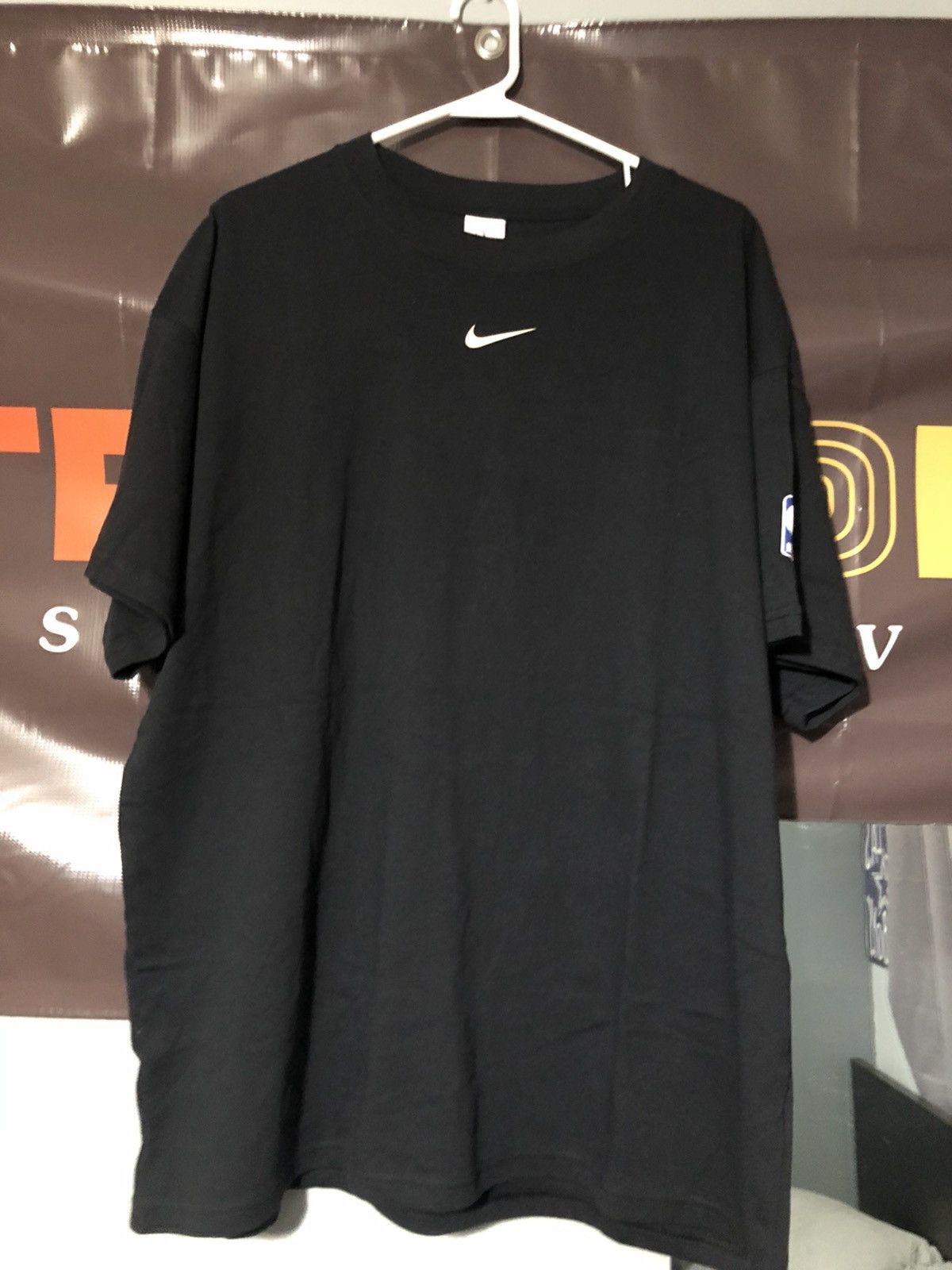 激レア【Nike×Fear of God】tシャツ 黒ブラック NBAロゴ XL Nike x Fear of God x NBA Crossover Solid Color Loose Short