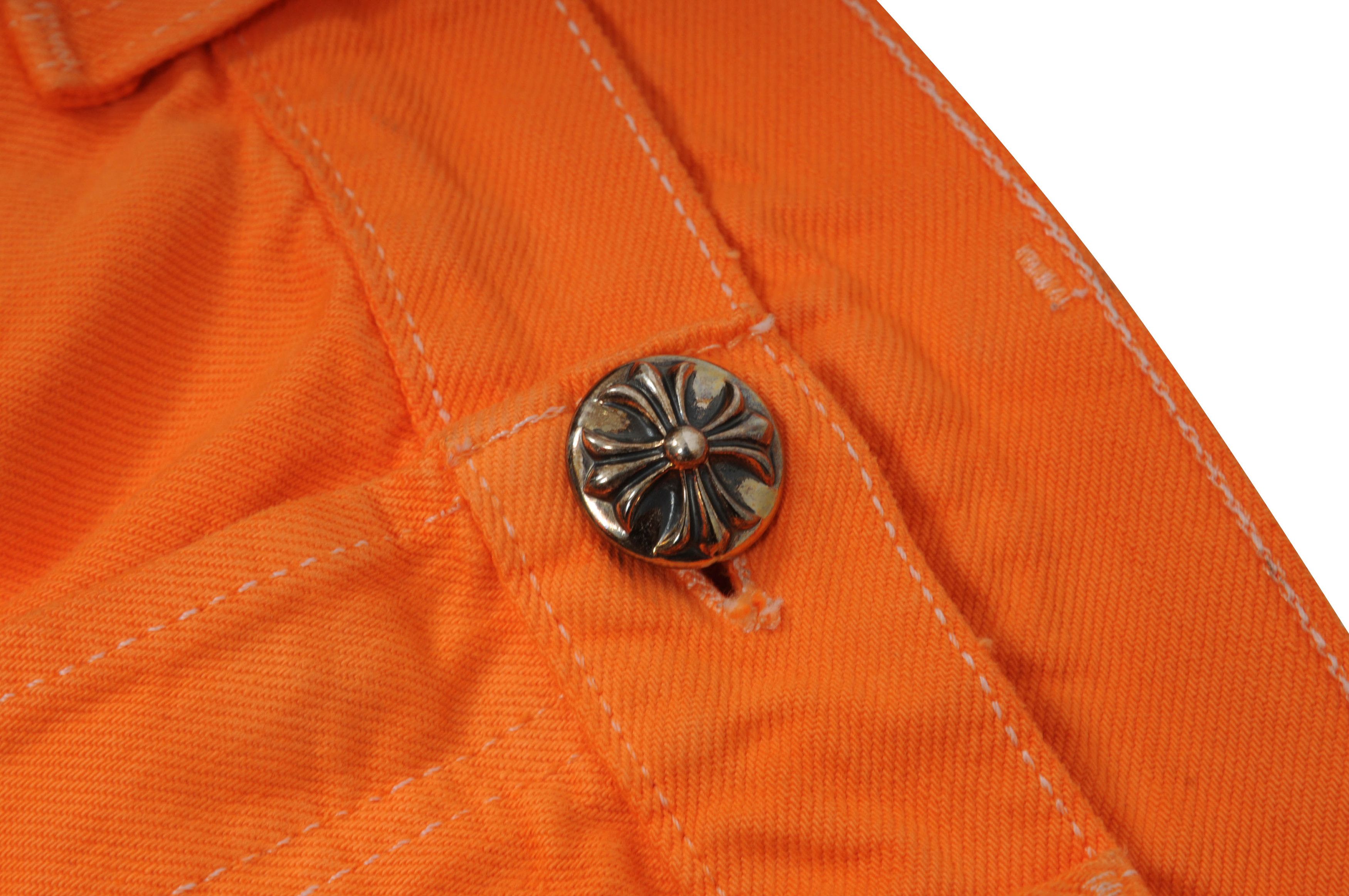 Chrome Hearts 🔥Burnt Orange Cross Flared Denim🔥 Size US 34 / EU 50 - 10 Thumbnail