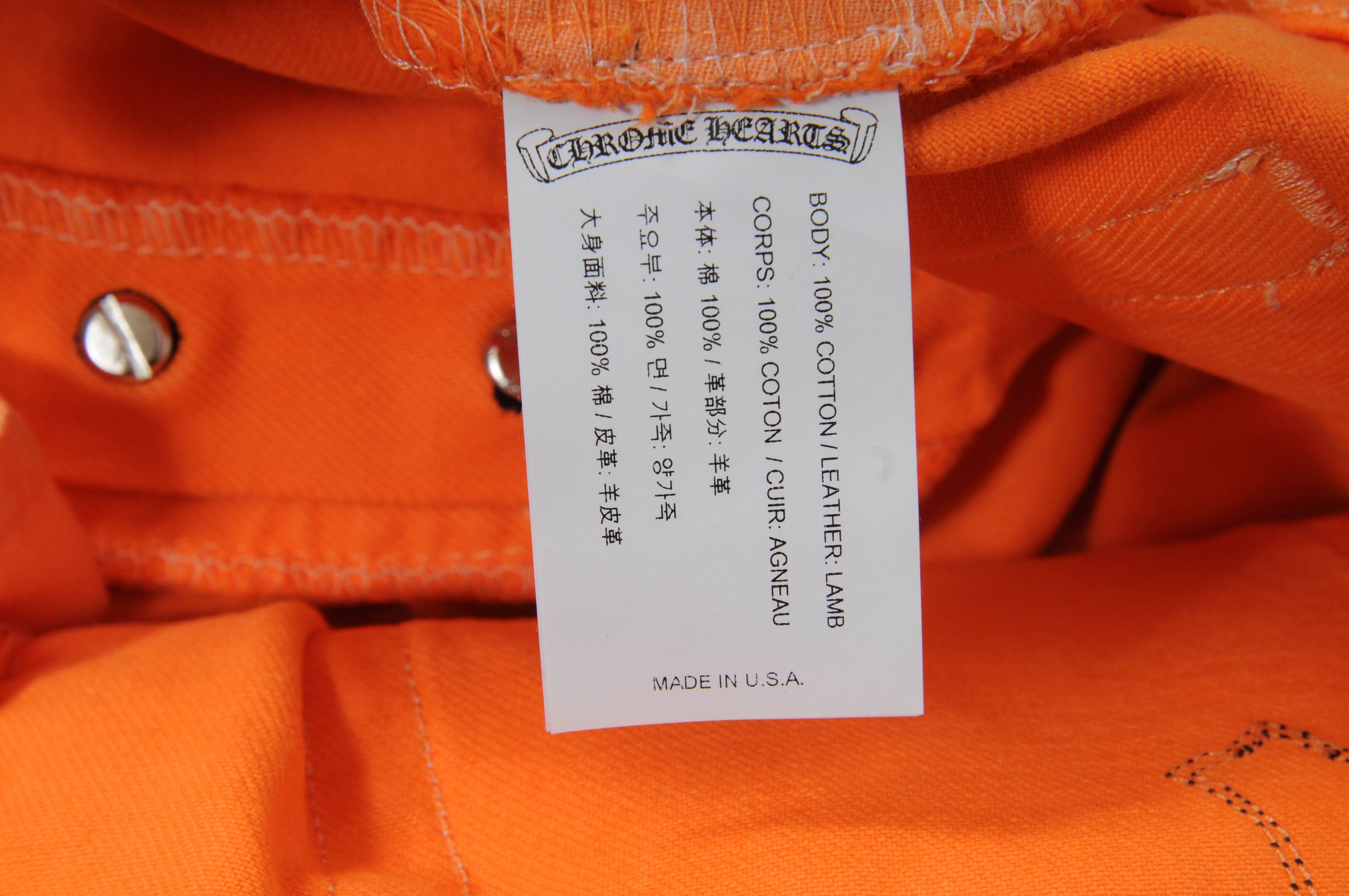 Chrome Hearts 🔥Burnt Orange Cross Flared Denim🔥 Size US 34 / EU 50 - 13 Thumbnail