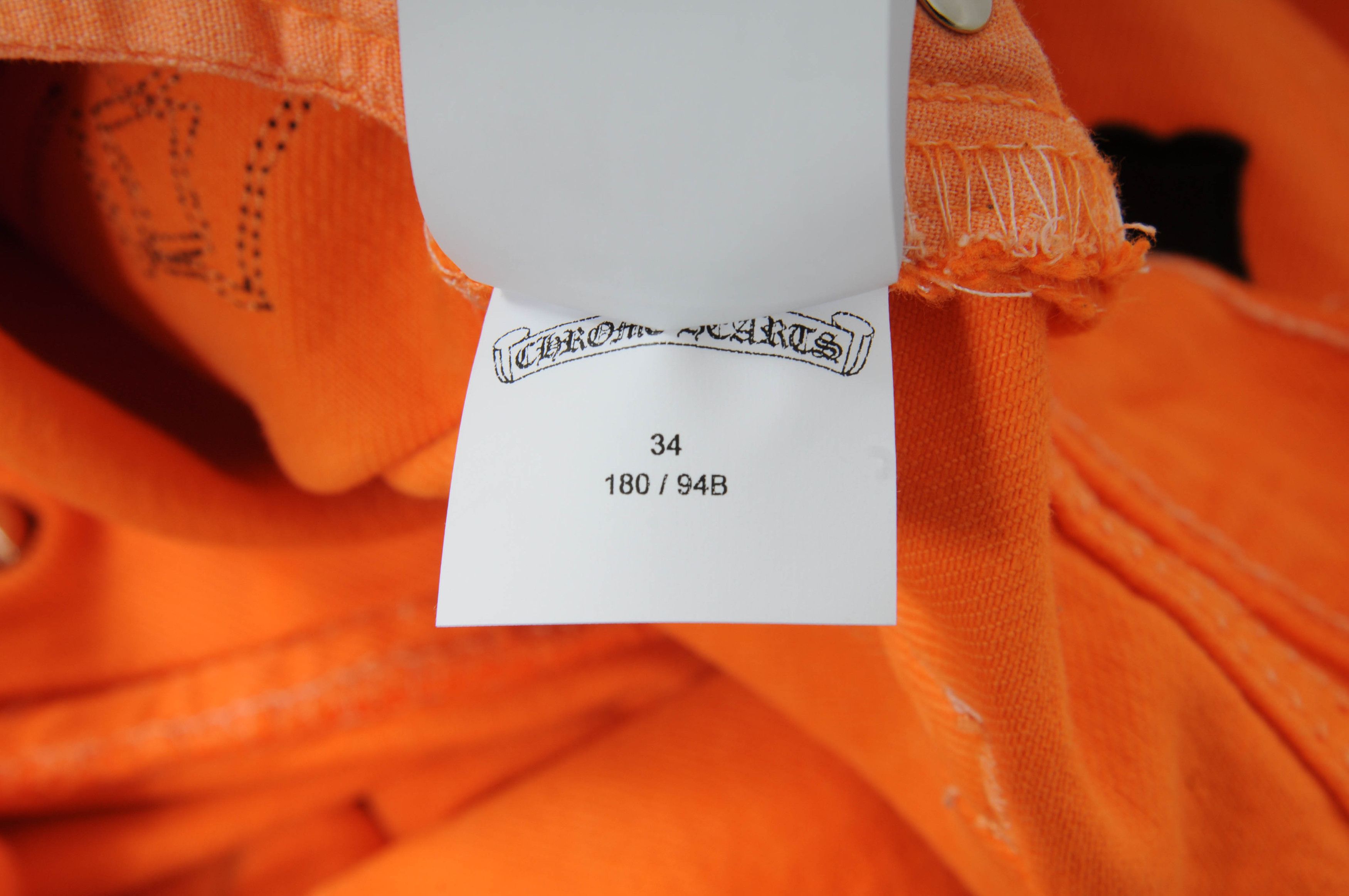 Chrome Hearts 🔥Burnt Orange Cross Flared Denim🔥 Size US 34 / EU 50 - 15 Thumbnail