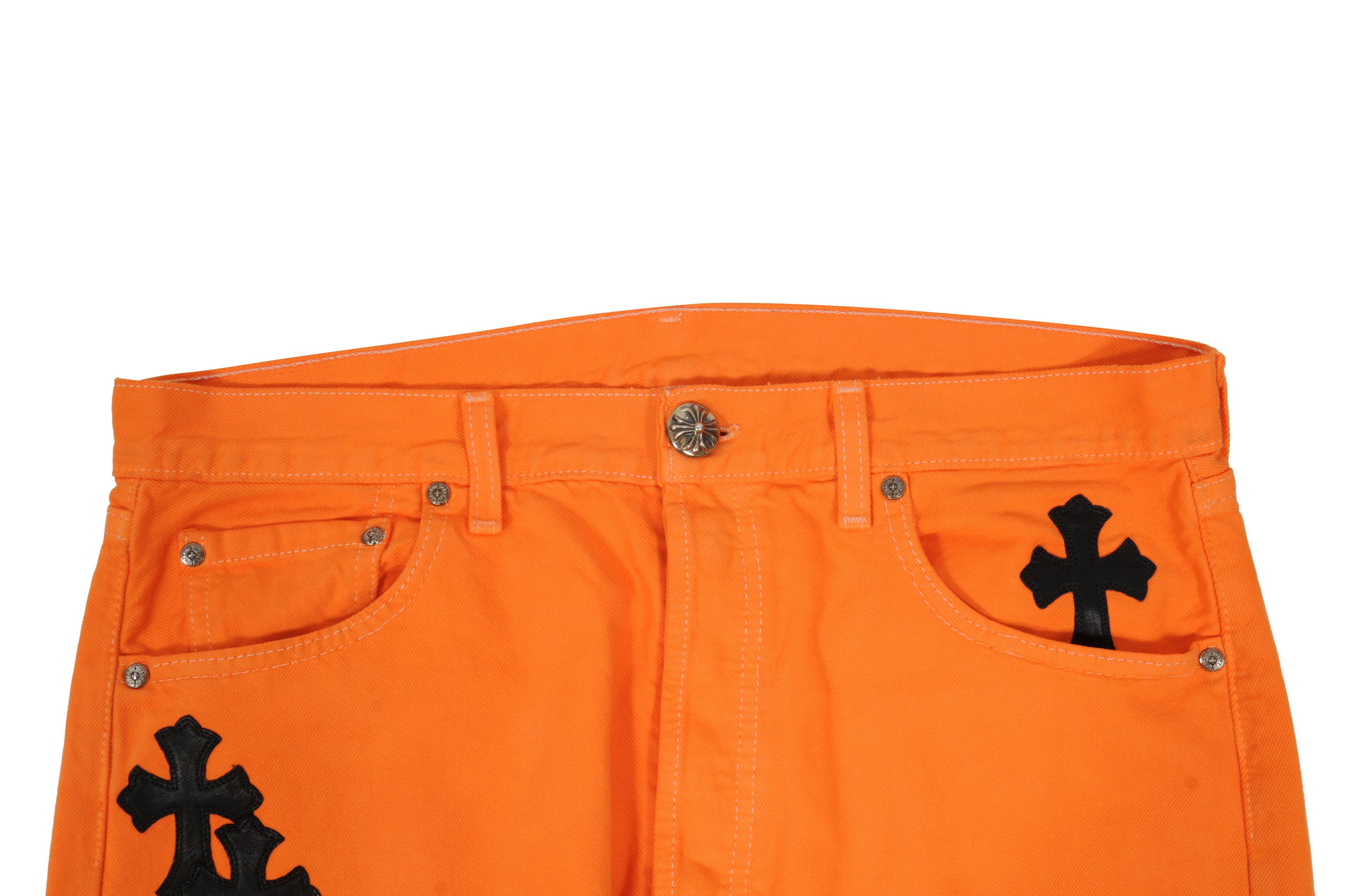 Chrome Hearts 🔥Burnt Orange Cross Flared Denim🔥 Size US 34 / EU 50 - 8 Thumbnail