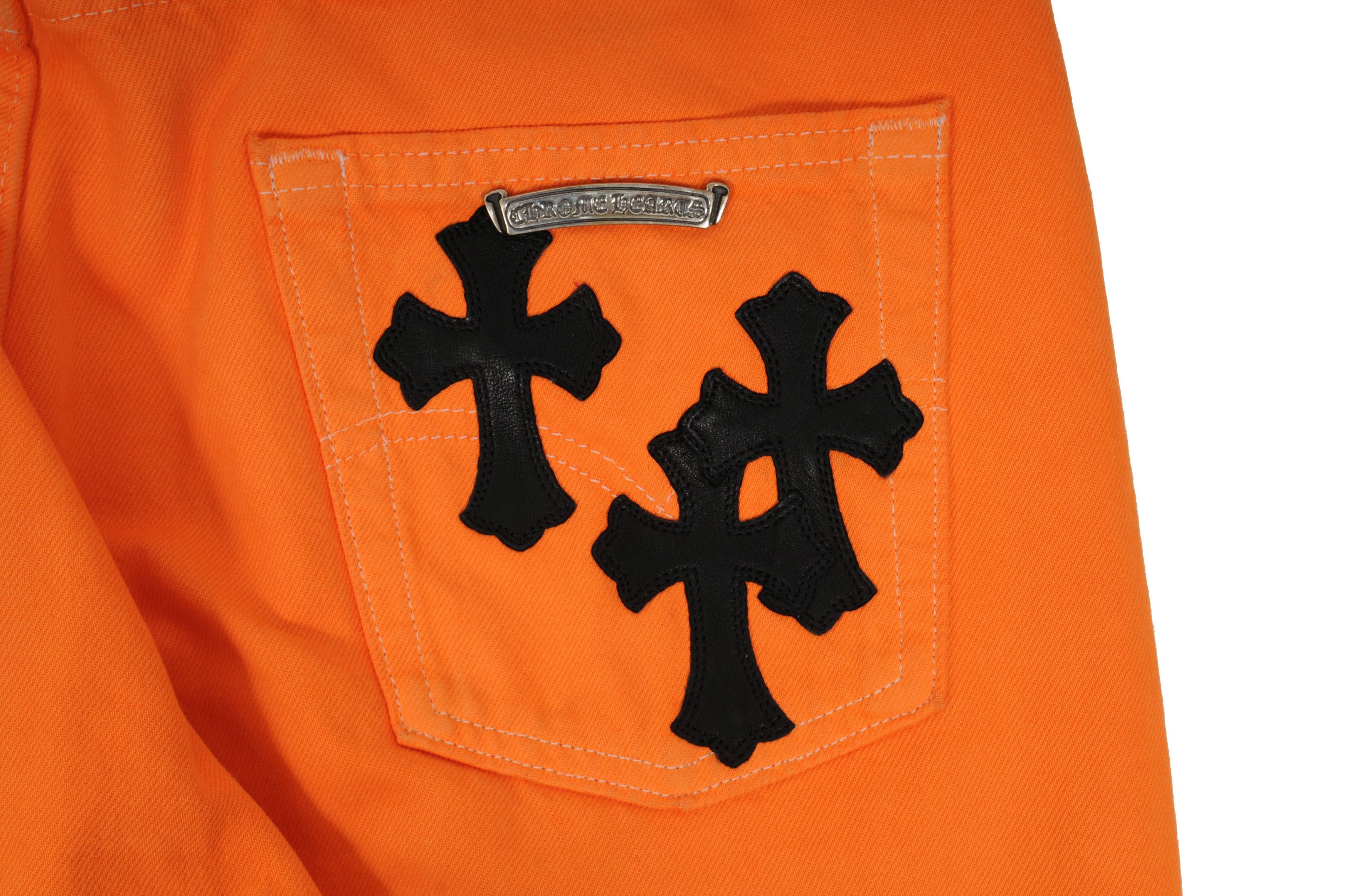 Chrome Hearts 🔥Burnt Orange Cross Flared Denim🔥 Size US 34 / EU 50 - 22 Thumbnail