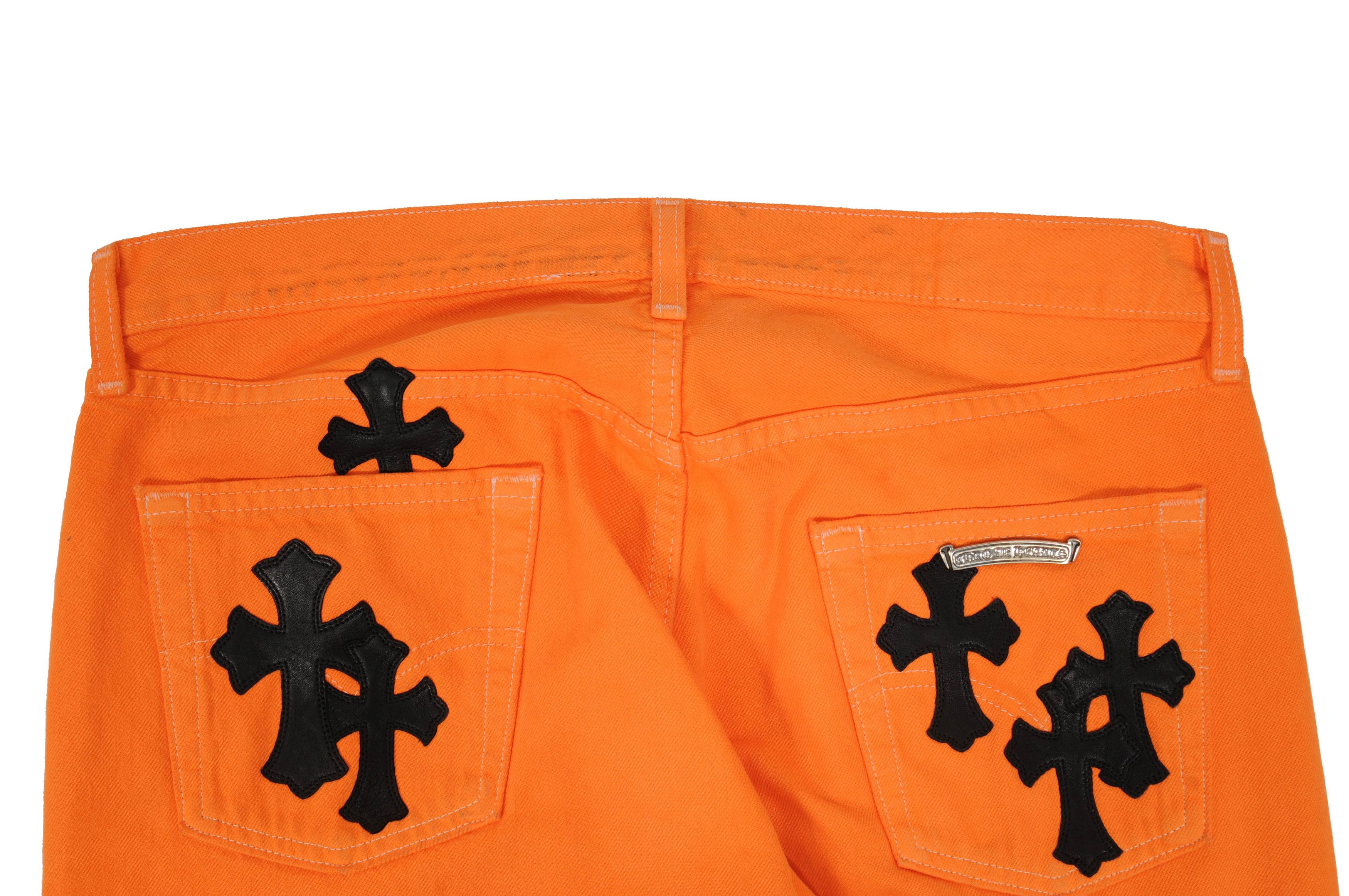 Chrome Hearts 🔥Burnt Orange Cross Flared Denim🔥 Size US 34 / EU 50 - 20 Thumbnail