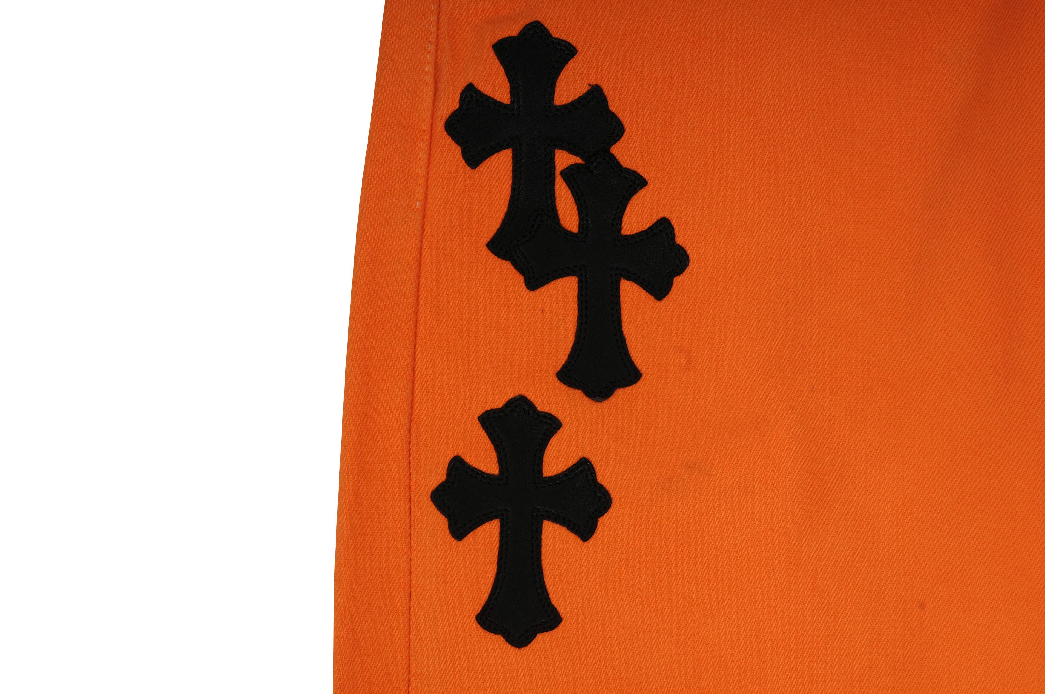 Chrome Hearts 🔥Burnt Orange Cross Flared Denim🔥 Size US 34 / EU 50 - 6 Thumbnail