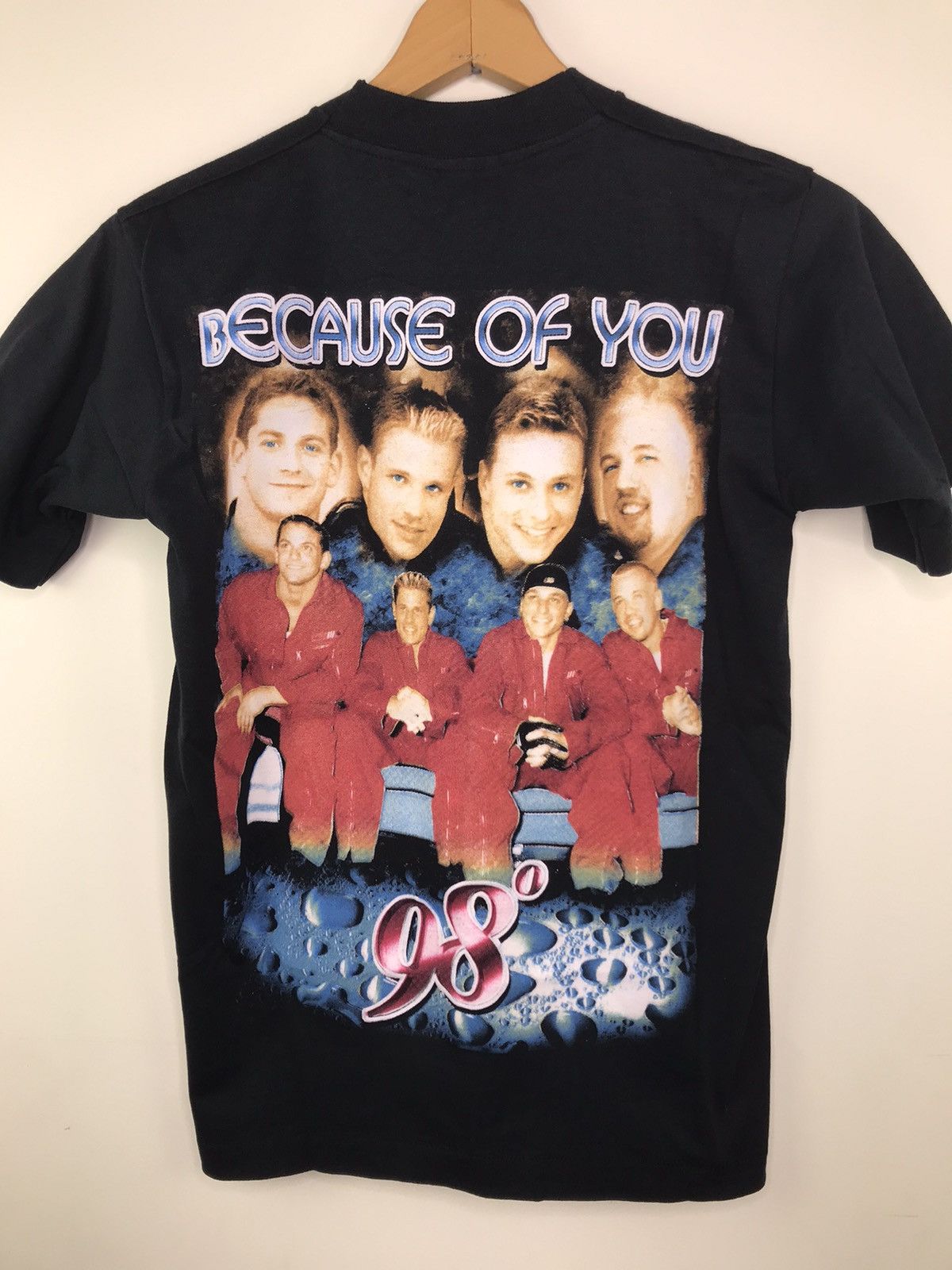 Vintage Vintage 90s Boy Band Double Sided 98 Degrees Tee Shirt Size US S / EU 44-46 / 1 - 4 Thumbnail
