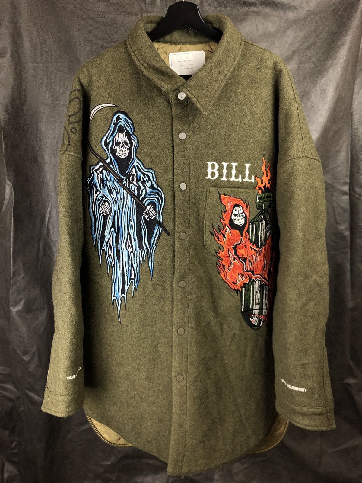 Warren Lotas New! Military blanket shirt with embroidery | Grailed