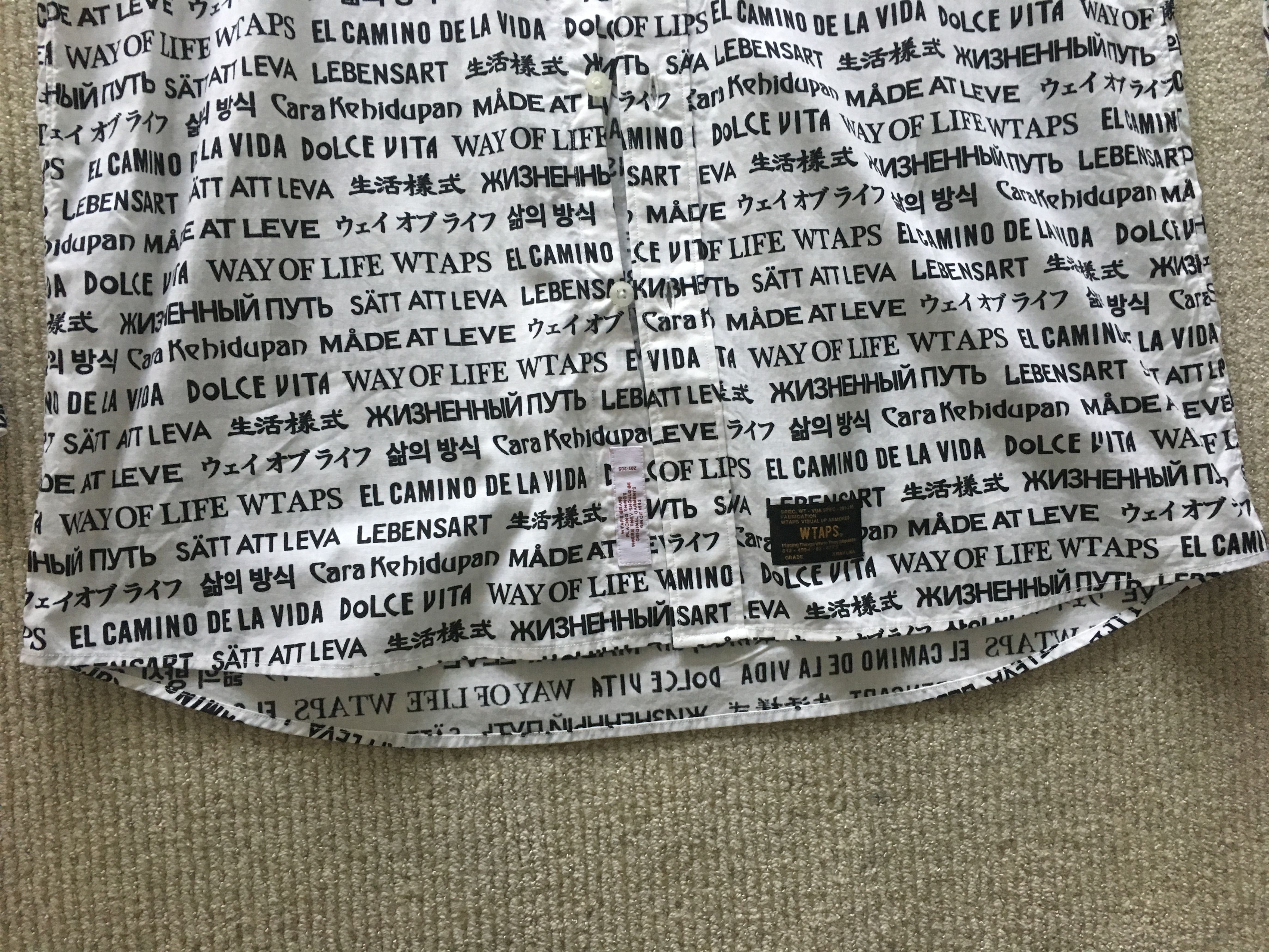 Wtaps Textile LS / Shirt Cotton White XL Size US XL / EU 56 / 4 - 4 Thumbnail