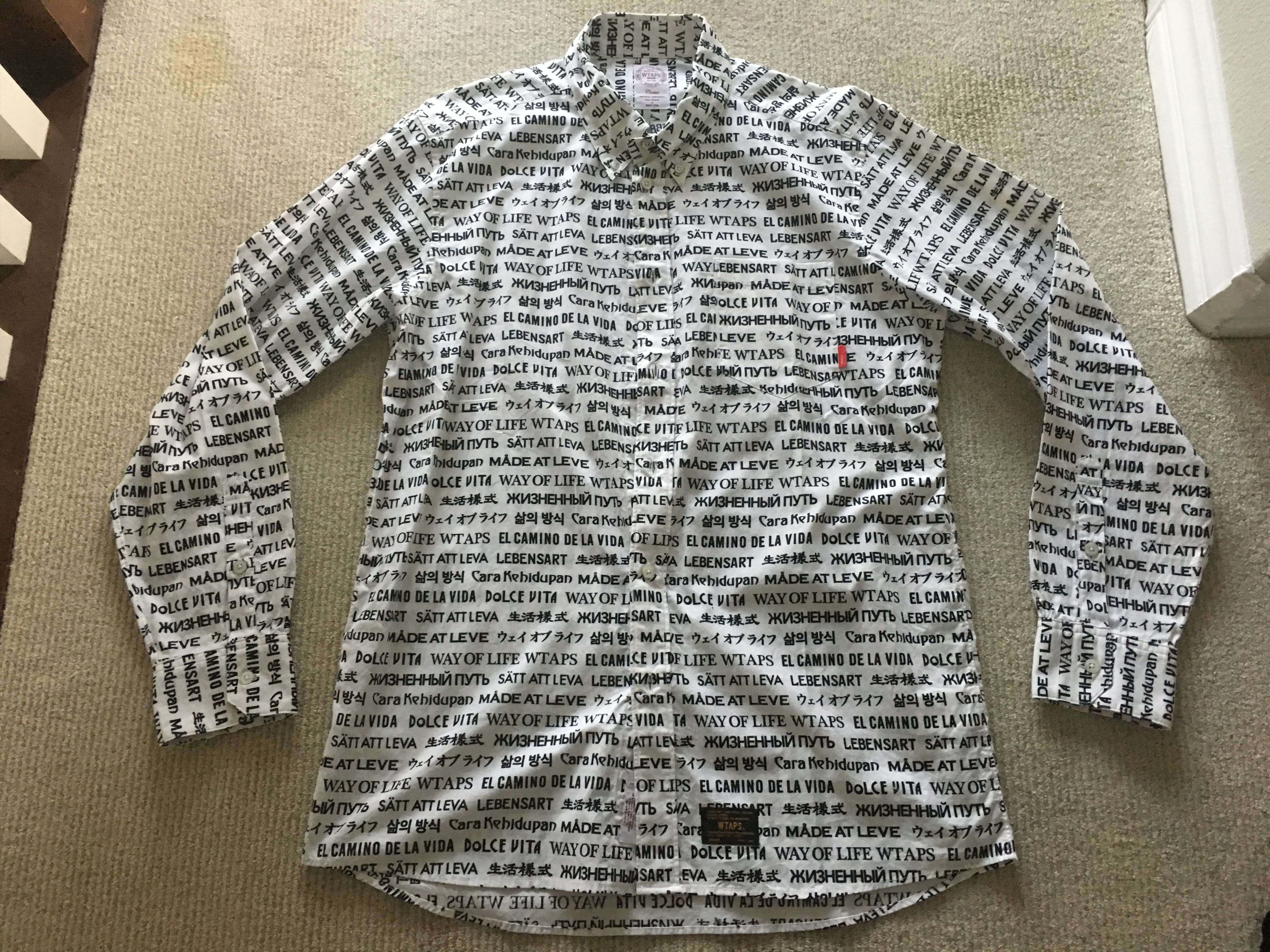Wtaps Textile LS / Shirt Cotton White XL Size US XL / EU 56 / 4 - 6 Thumbnail
