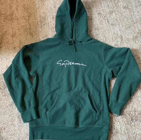 Supreme classic script hot sale hooded sweatshirt