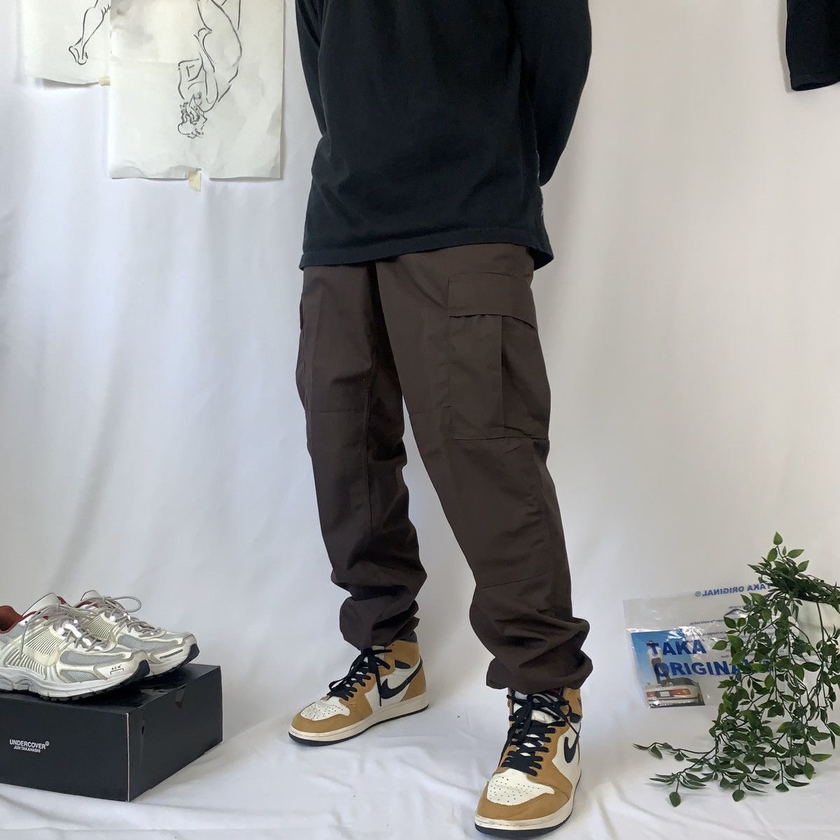 Travis Scott Utility Brown Cargo Pants 30 Adjustable Size US 30 / EU 46 - 3 Thumbnail