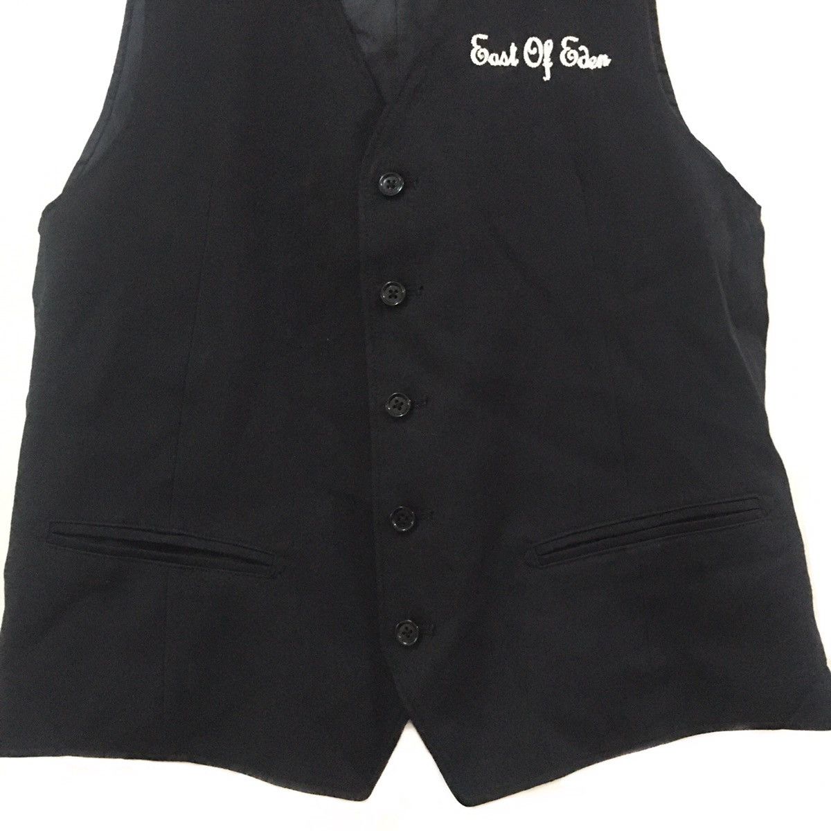 United Arrows × monkey time Buckleback waistcoat chainstitch embroidered Vest Size US M / EU 48-50 / 2 - 4 Thumbnail
