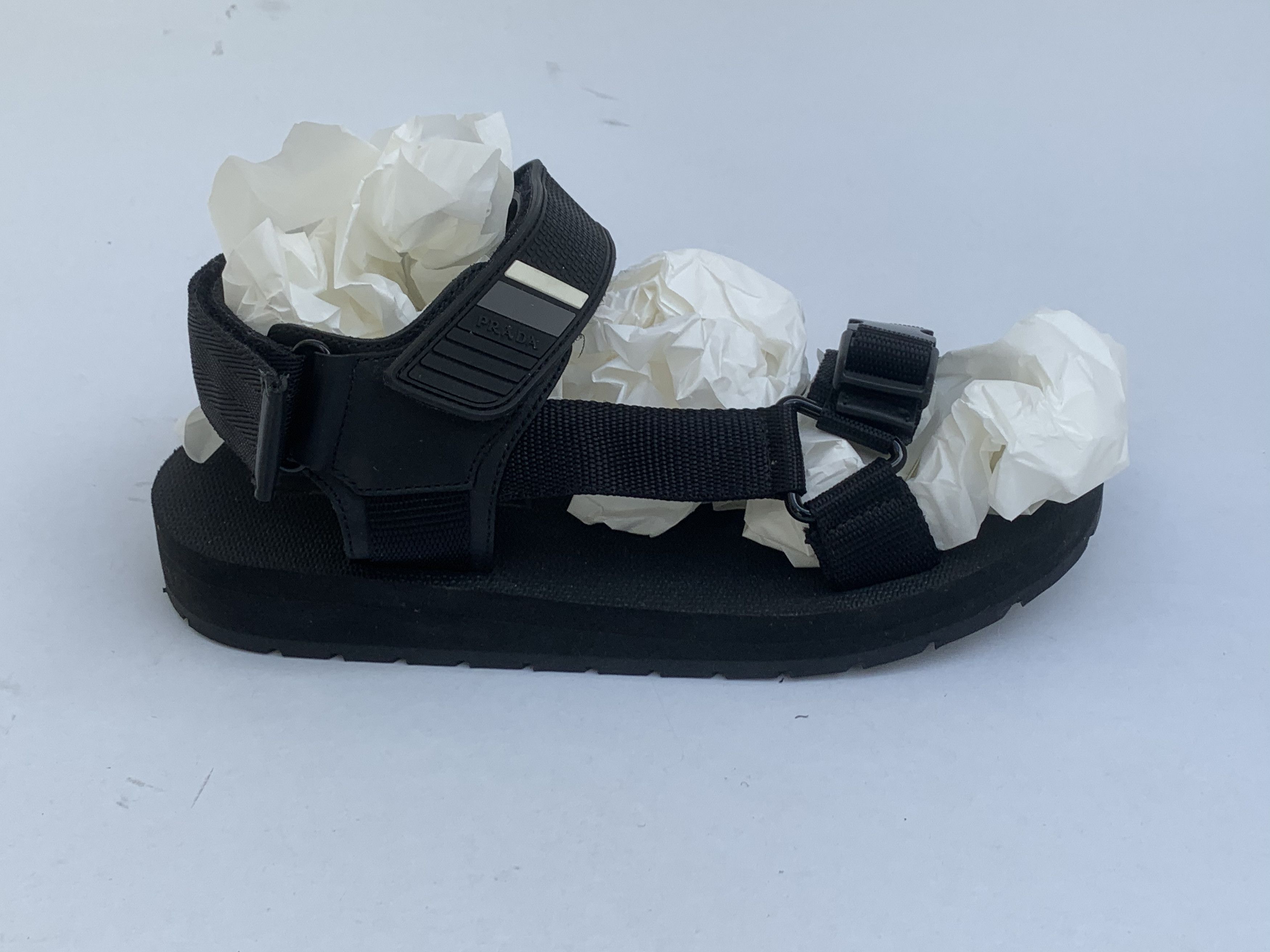 Prada PRADA Black Sandals 4X3107 Size US 8 / EU 41 - 14 Thumbnail