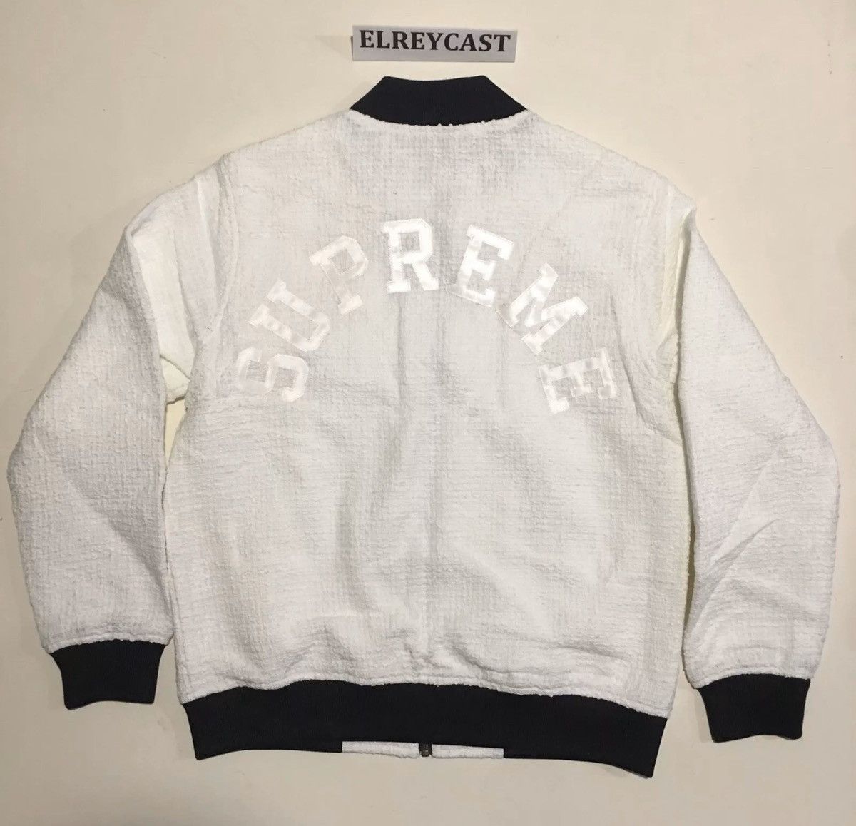Supreme Bone Varsity Jacket | Grailed