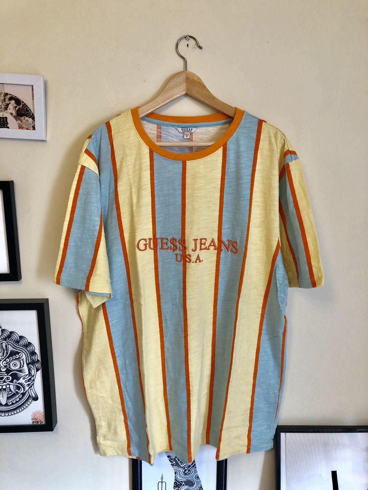 A$AP Rocky × Guess Guess X A$AP Rocky embroidered stripes shirt Size US XL / EU 56 / 4 - 2 Thumbnail