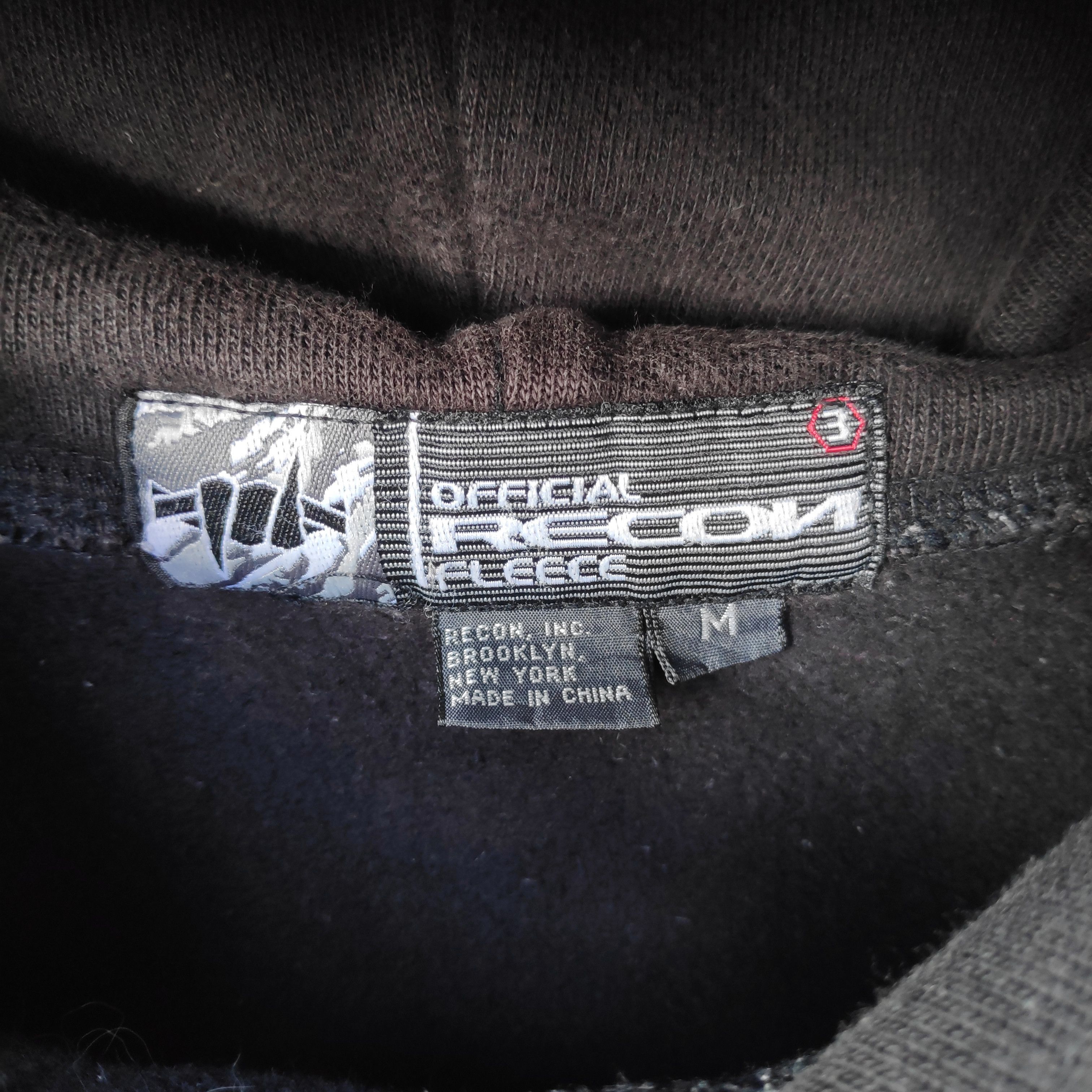 Japanese Brand × Recon RECON HOODIE MEDIUM SIZE BLACK COLOUR DOPE STREEWEAR Size US M / EU 48-50 / 2 - 3 Thumbnail