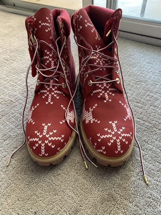 Christmas sweater outlet timbs