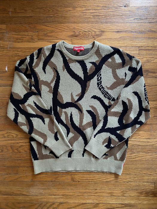 Supreme Tribal Camo Sweater | Grailed