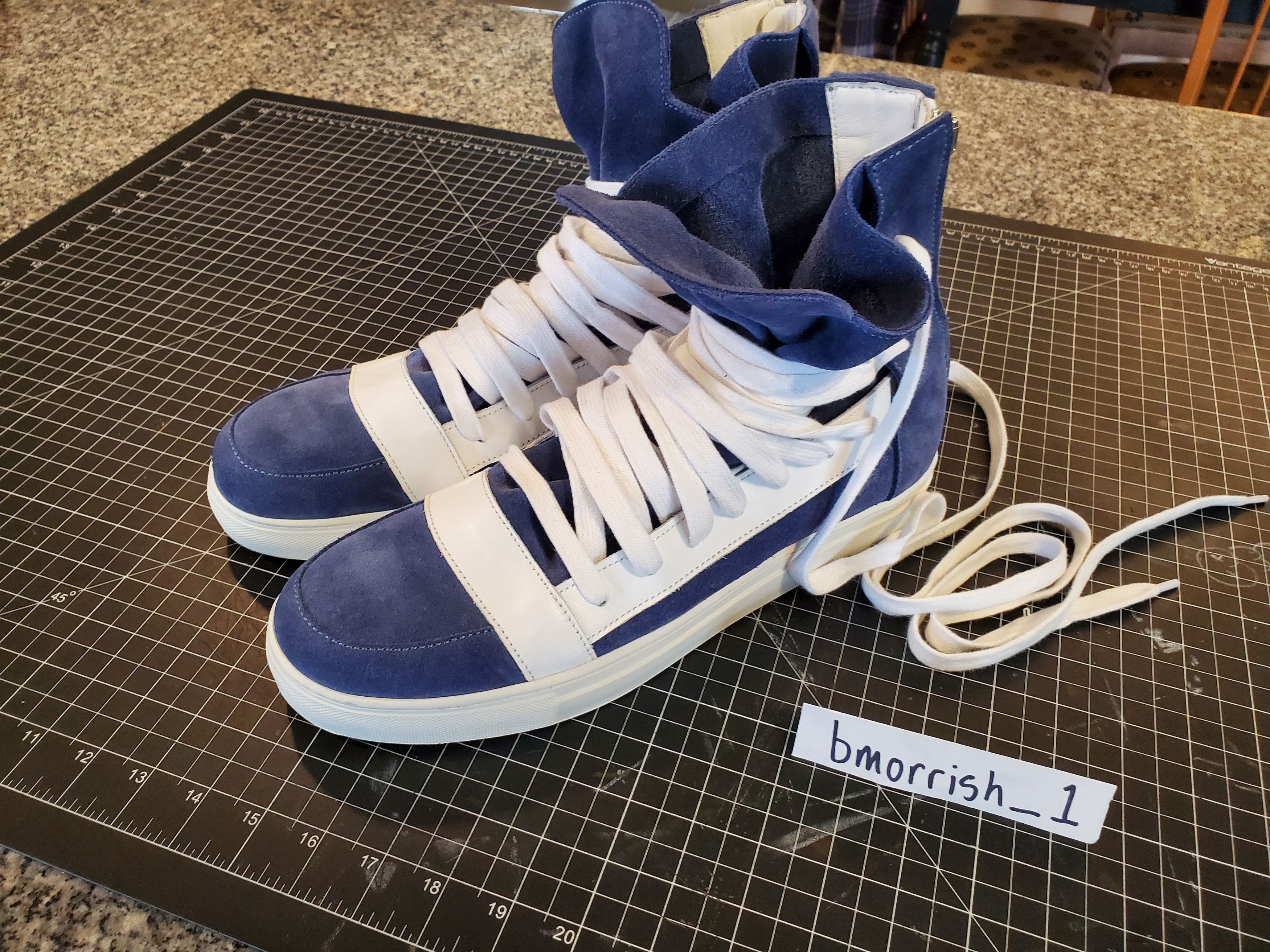 Kris Van Assche KVA Suede Multi Lace High Top Sneakers | Grailed