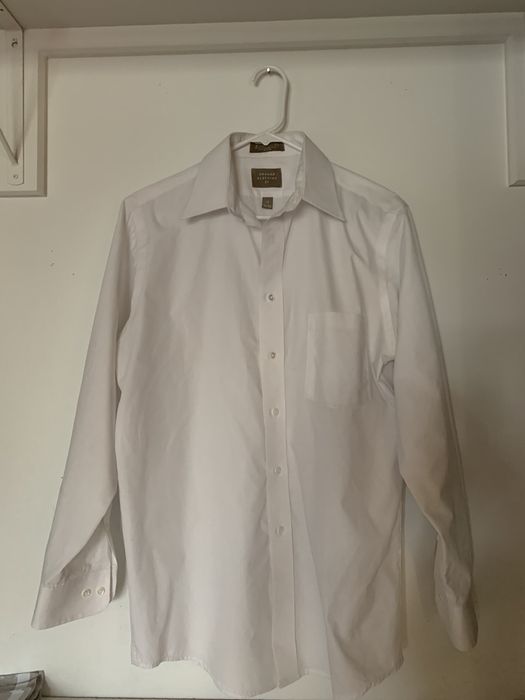 Haggar White Button Up | Grailed