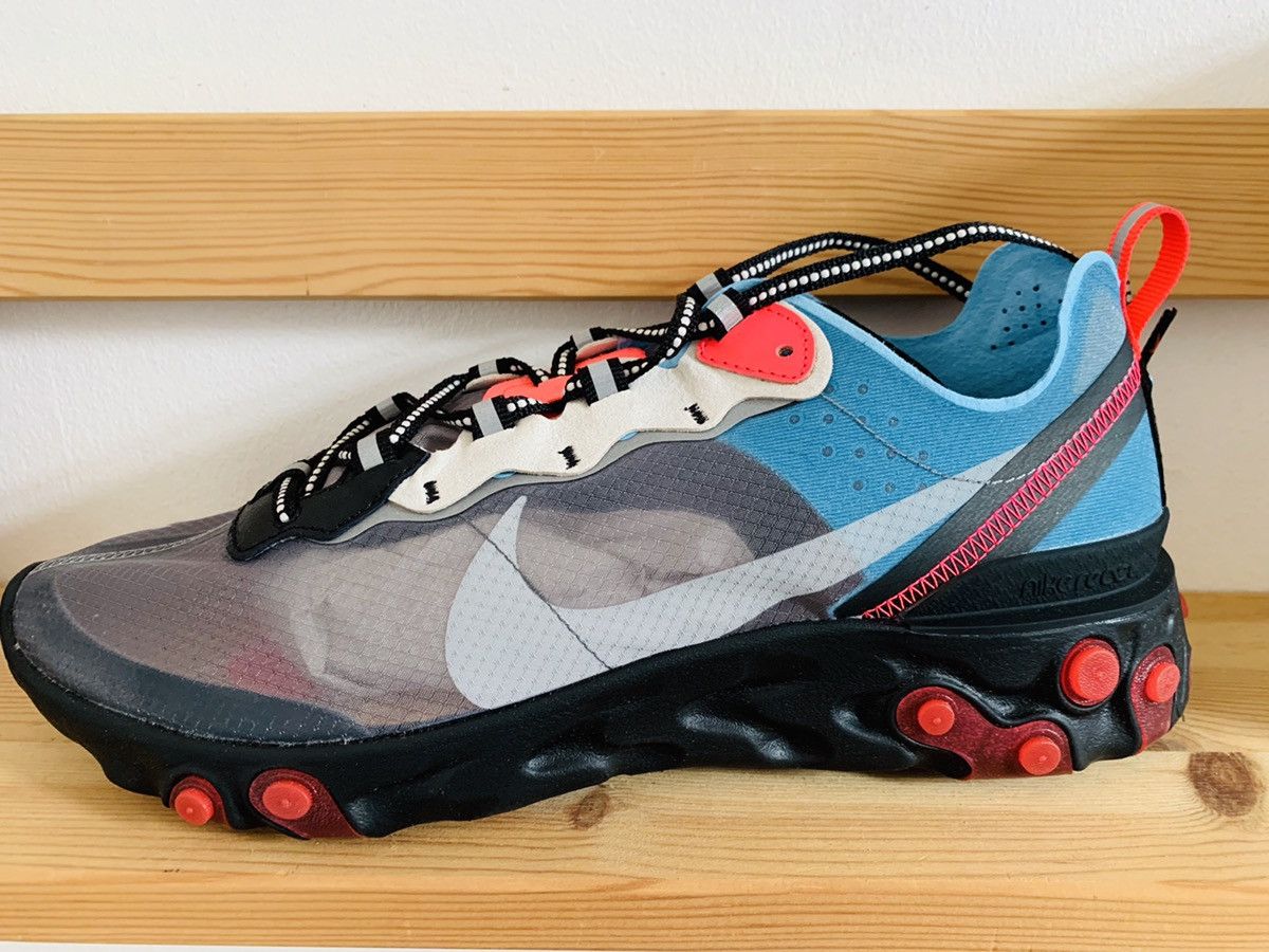 Nike react element 87 chill blue solar red best sale