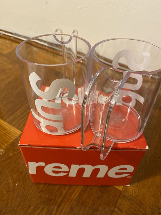 Supreme Supreme Heller Mugs (set of 2) Clear | Grailed