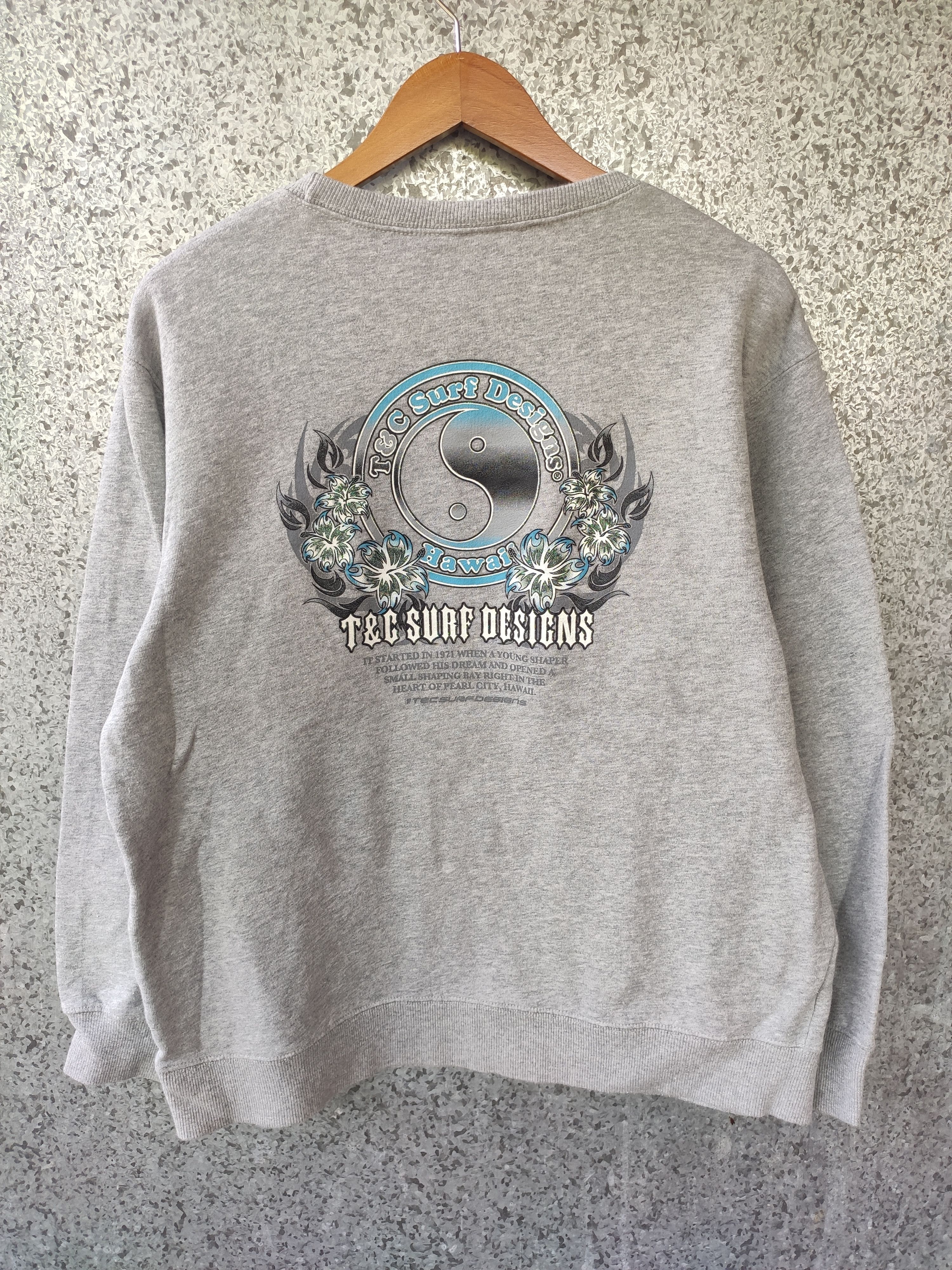 Sun Surf 🔥 T&C sweatshirt big logo spell out surfing style Size US L / EU 52-54 / 3 - 1 Thumbnail