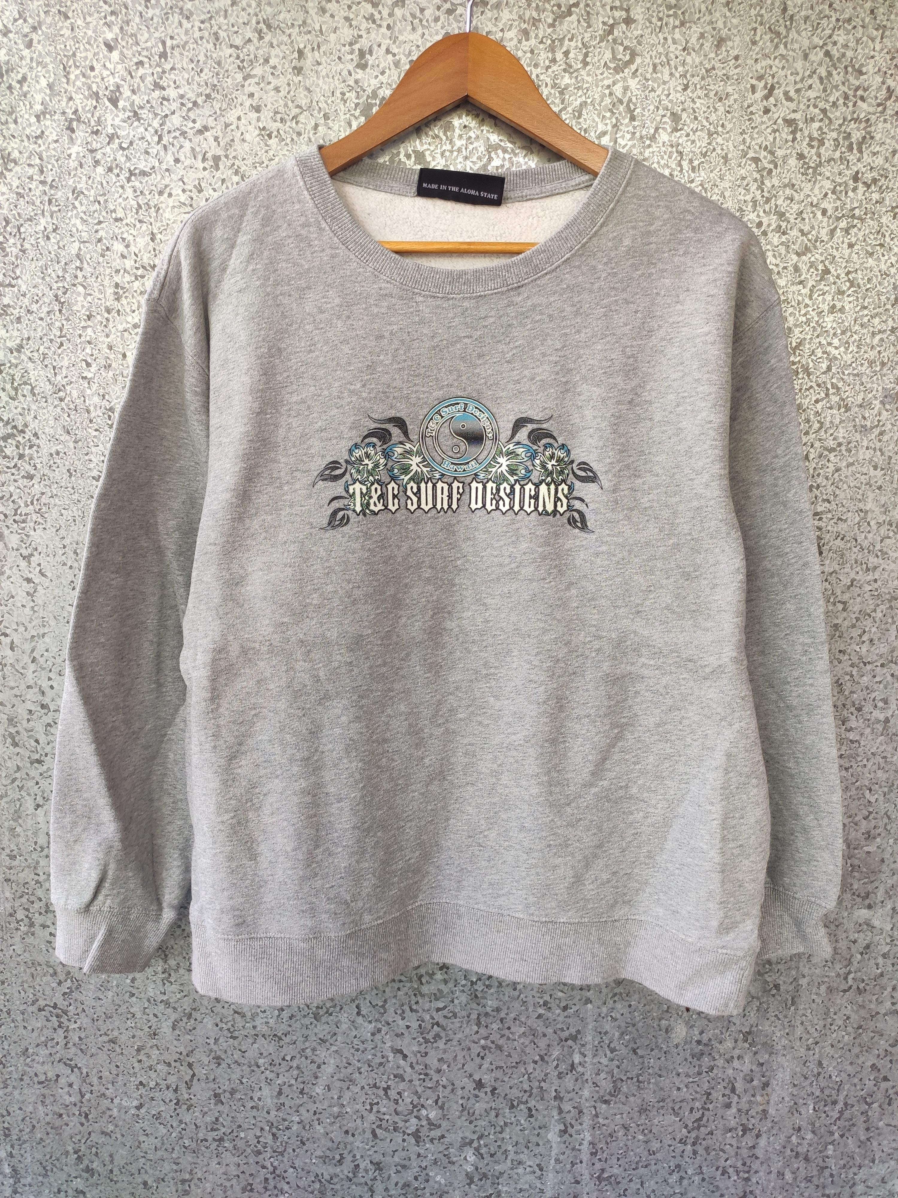 Sun Surf 🔥 T&C sweatshirt big logo spell out surfing style Size US L / EU 52-54 / 3 - 3 Thumbnail