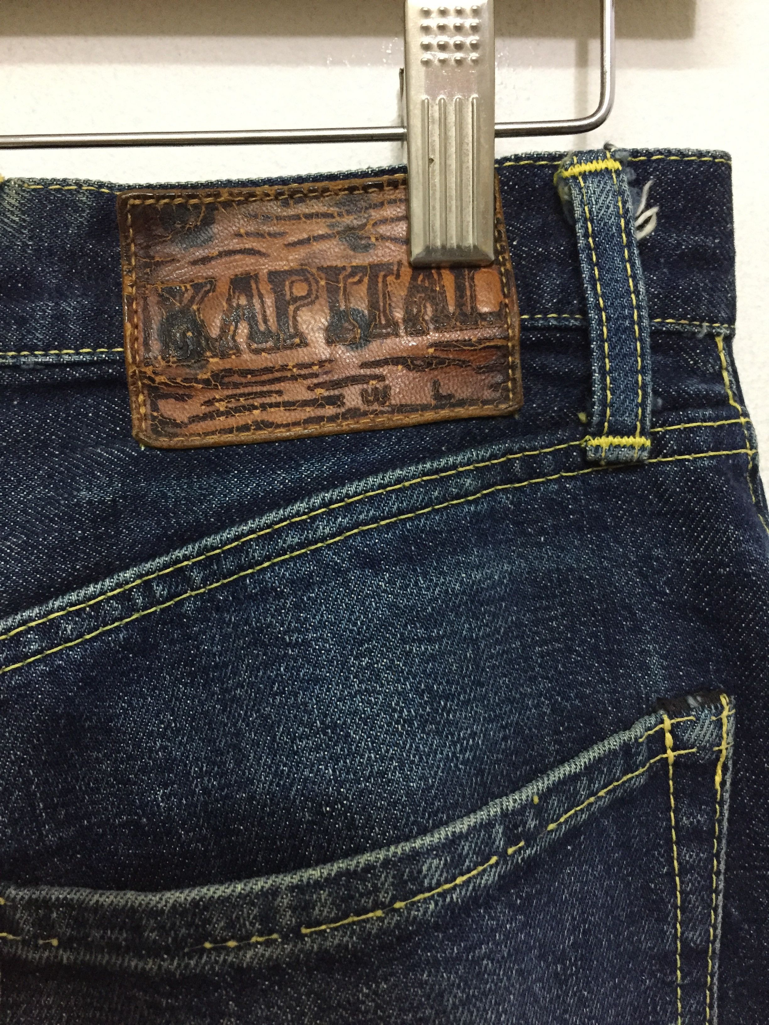 Kapital 80’s KAPITAL indigo wash RAW selvedge denim Size US 30 / EU 46 - 11 Thumbnail
