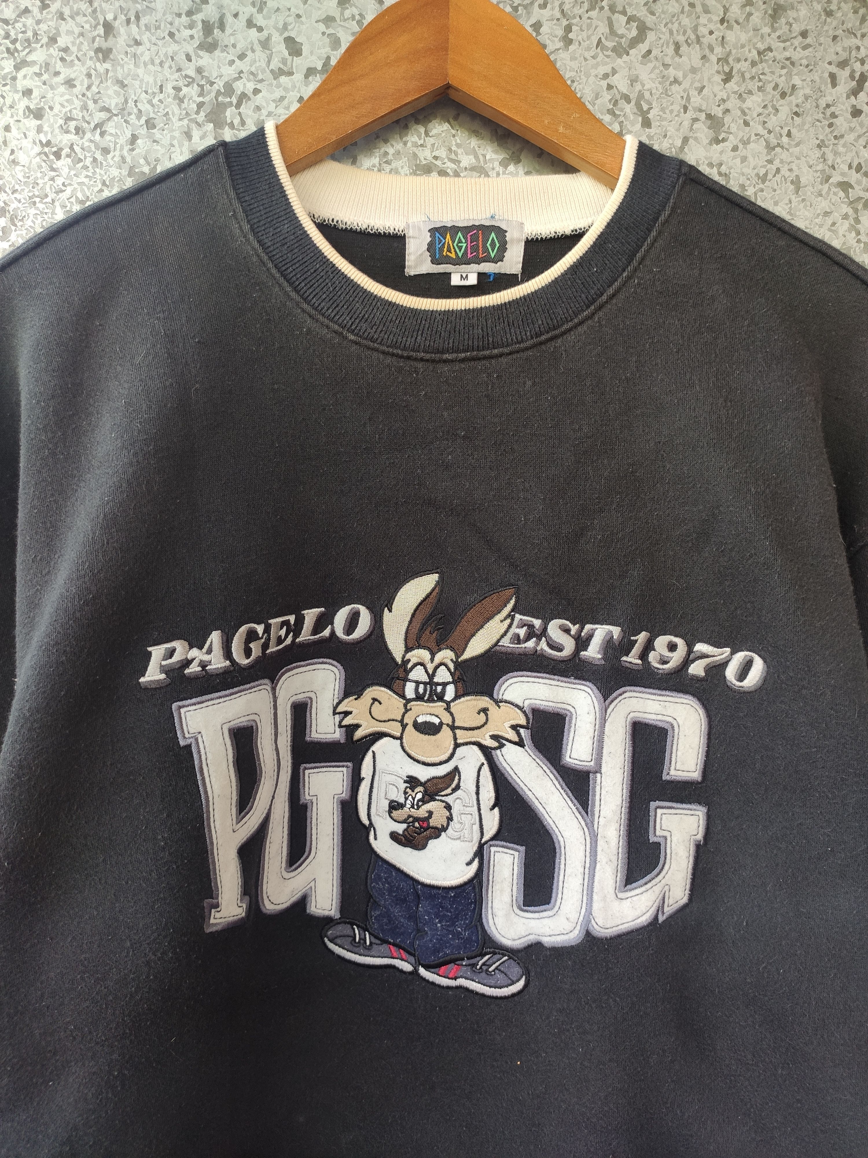 Japanese Brand 🔥 Pagelo Shooting Dog Colour Block sweatshirt Size US M / EU 48-50 / 2 - 2 Thumbnail
