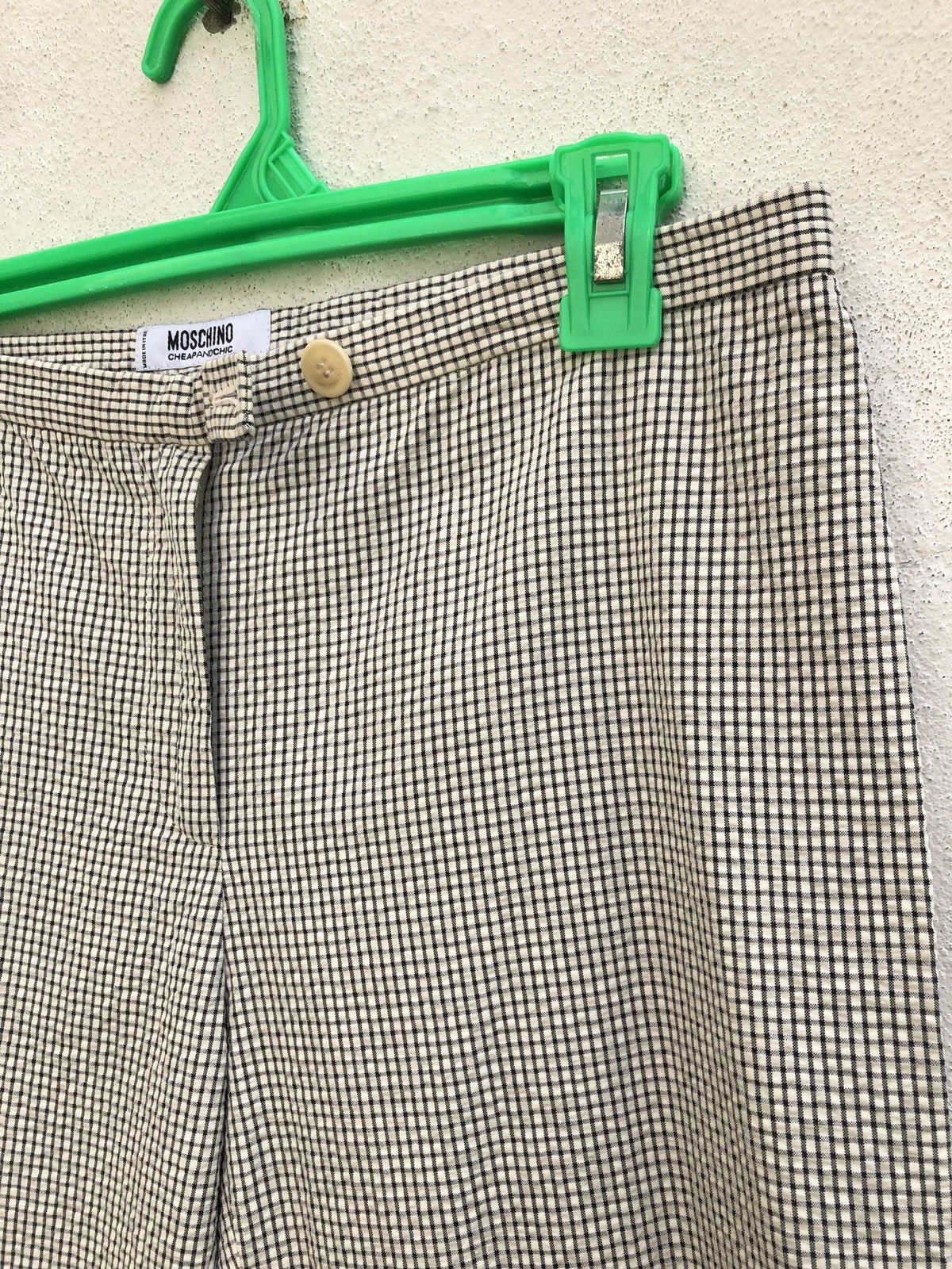 Moschino Moschino CheapAndChic Checkered Seersucker Cropped Pant Size US 29 - 8 Thumbnail