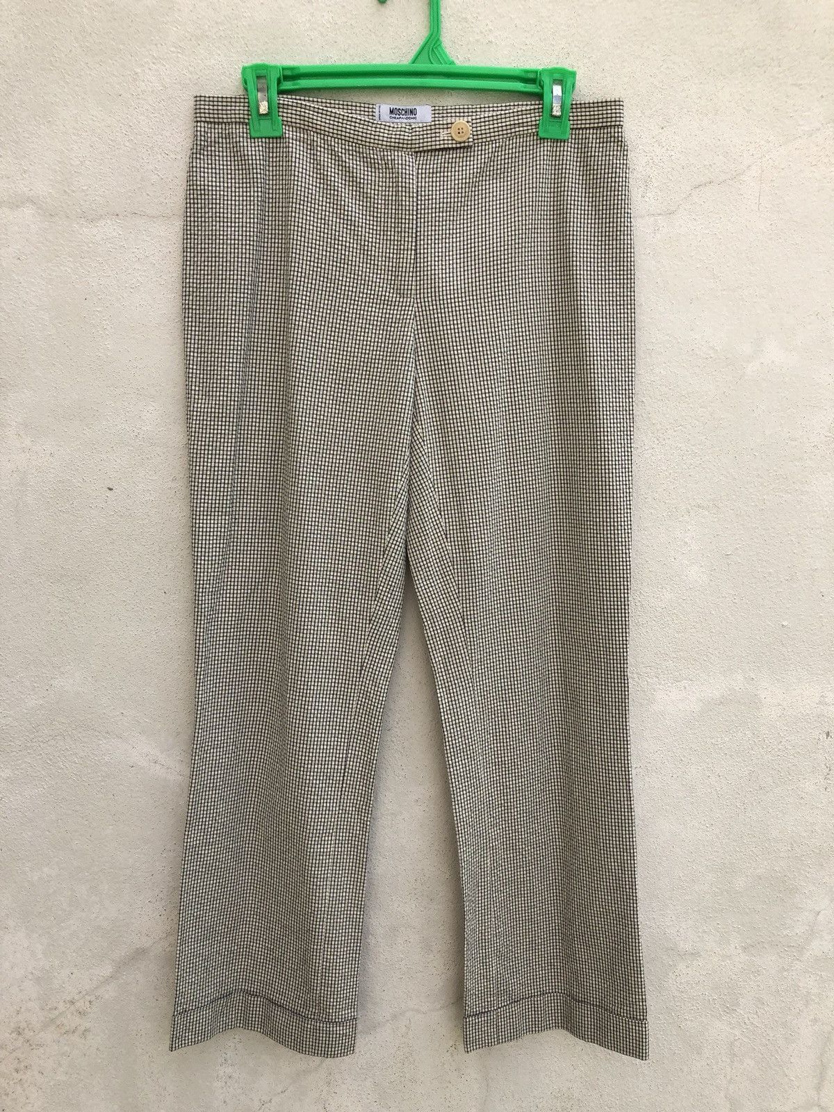 Moschino Moschino CheapAndChic Checkered Seersucker Cropped Pant Size US 29 - 6 Thumbnail
