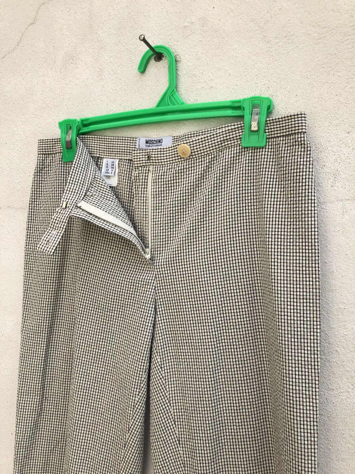 Moschino Moschino CheapAndChic Checkered Seersucker Cropped Pant Size US 29 - 10 Thumbnail