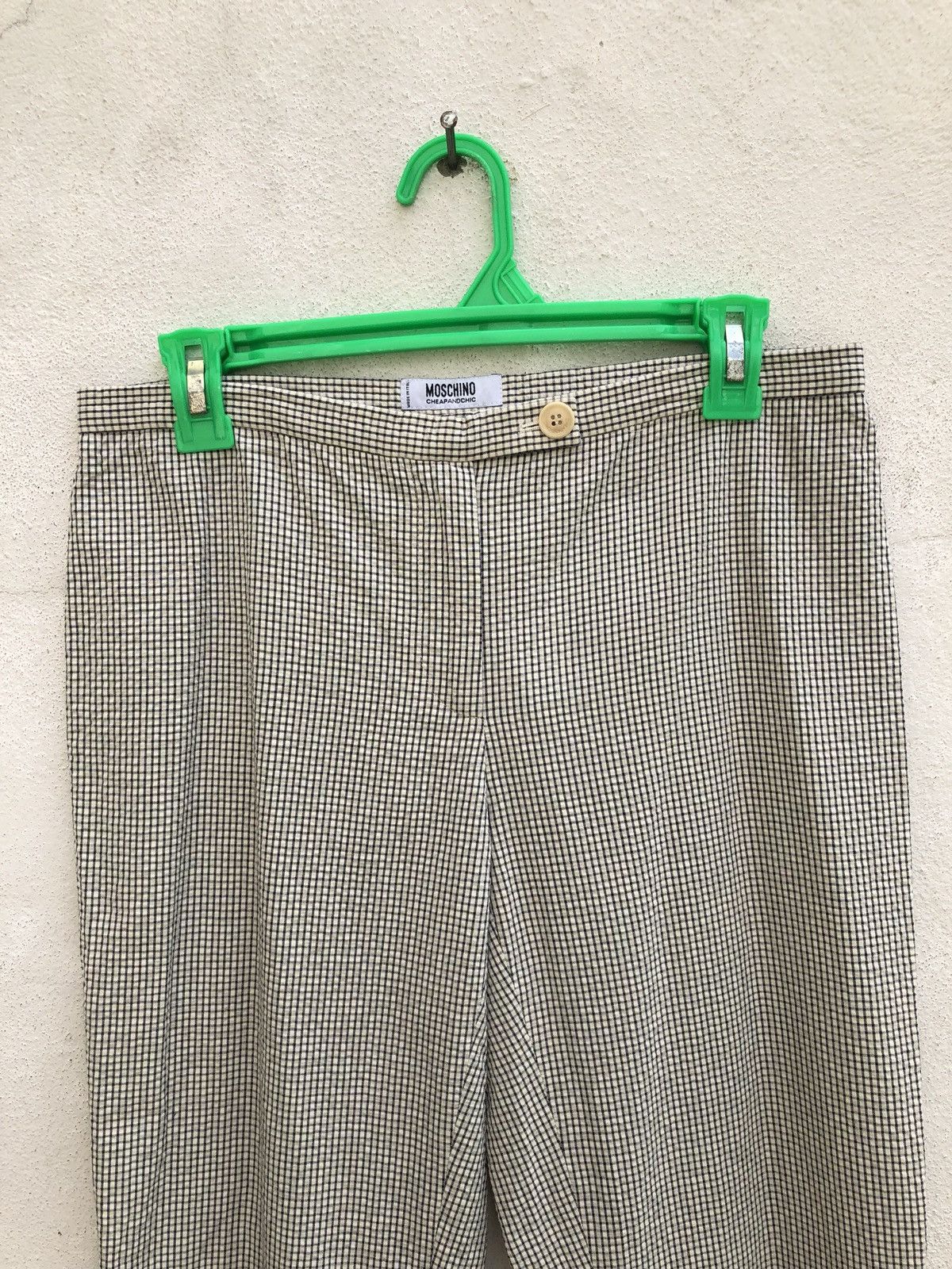 Moschino Moschino CheapAndChic Checkered Seersucker Cropped Pant Size US 29 - 7 Thumbnail
