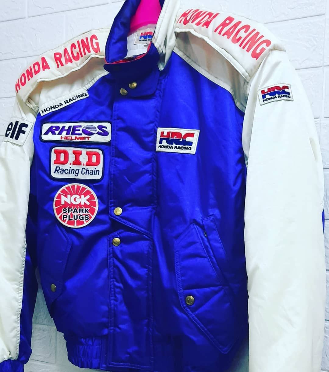 Honda Vintage Honda Racing All Sponsors Light Bomber Jacket Size US M / EU 48-50 / 2 - 2 Thumbnail