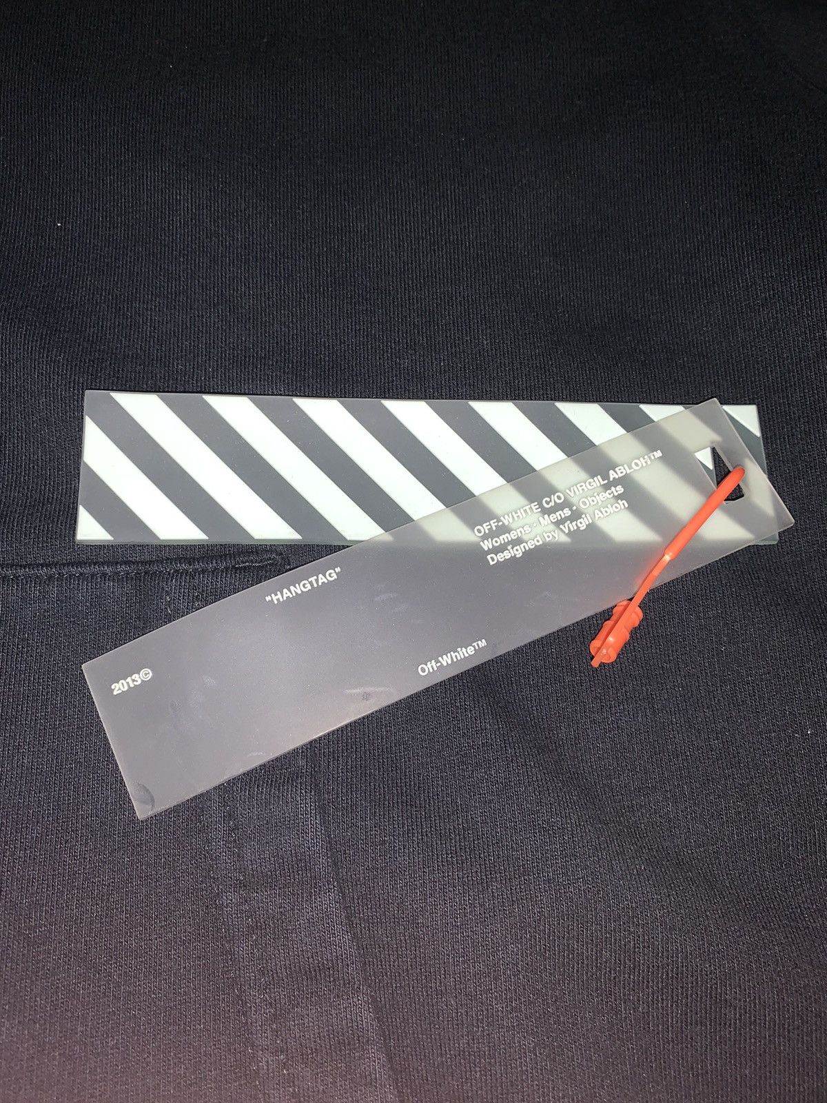 OffWhite OffWhite Oversized Acrylic Arrows Hoodie Black/Yellow Grailed