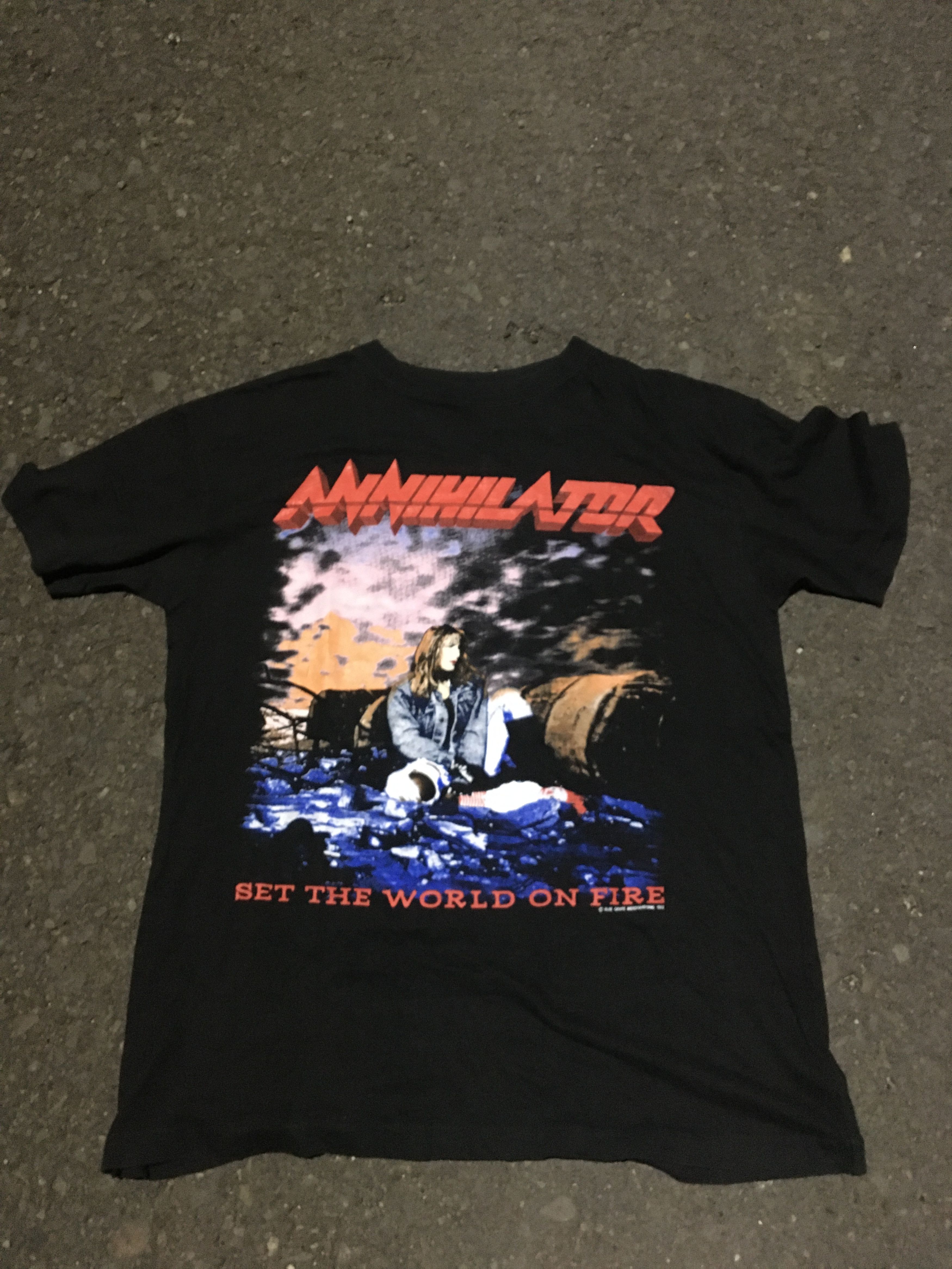 Vintage Vintage Band Annihilator Tour 90s Tshirt | Grailed