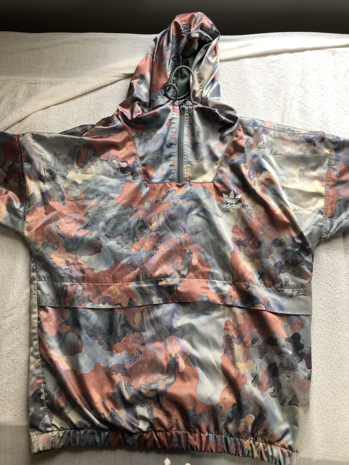 Vintage adidas oil spill windbreaker