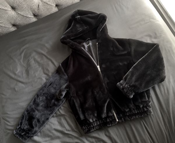 Represent faux best sale fur zip hoodie