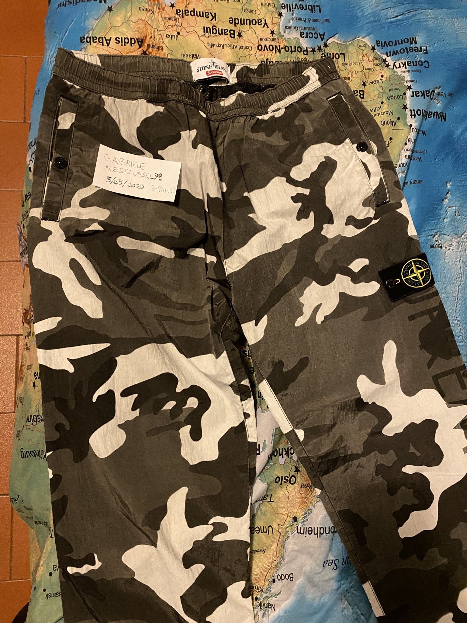 Supreme Stone Island Camo Pants | Grailed