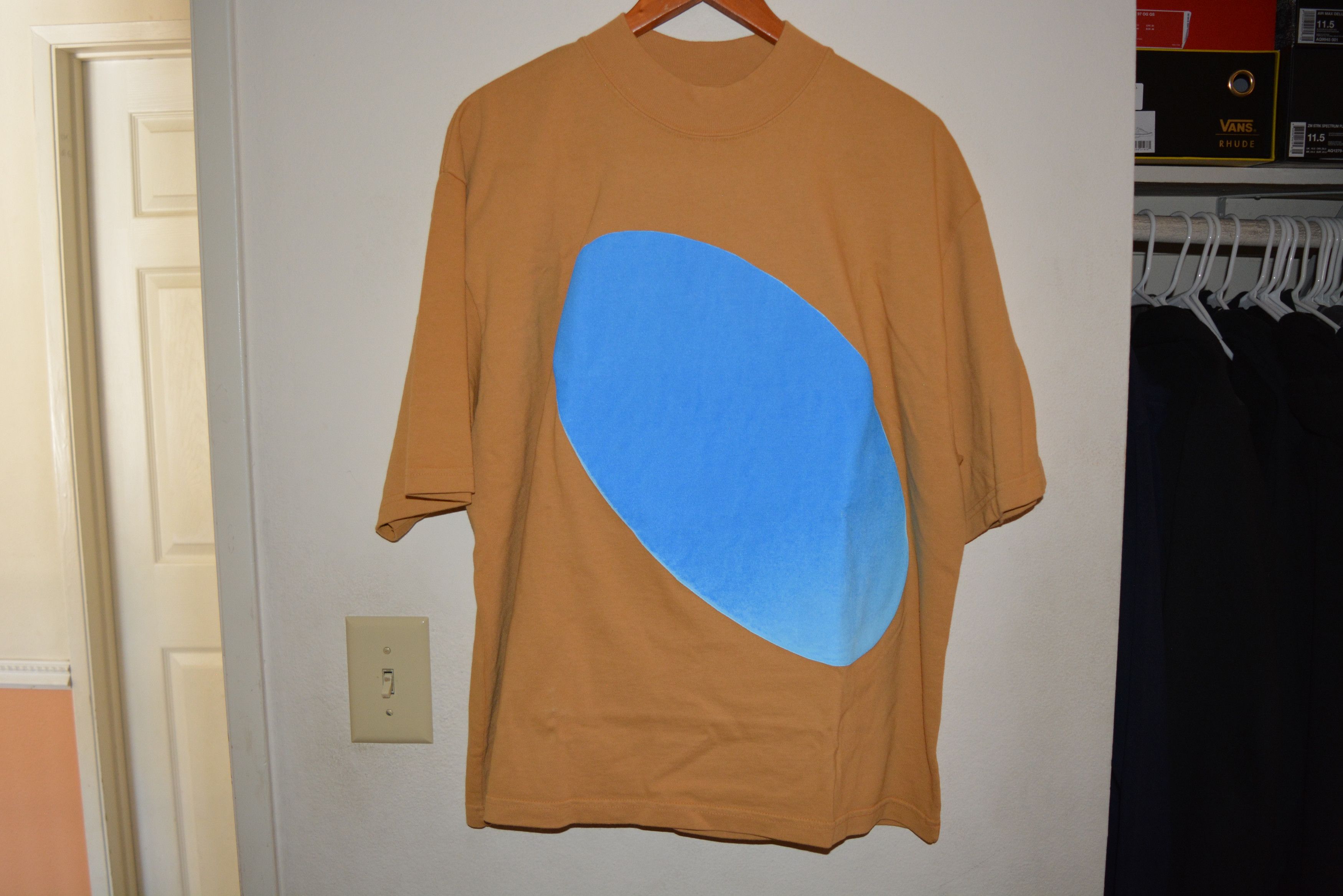 Kanye West DS Kanye CPFM For JIK Jesus Is King Merch Tee Shirt Tan ...