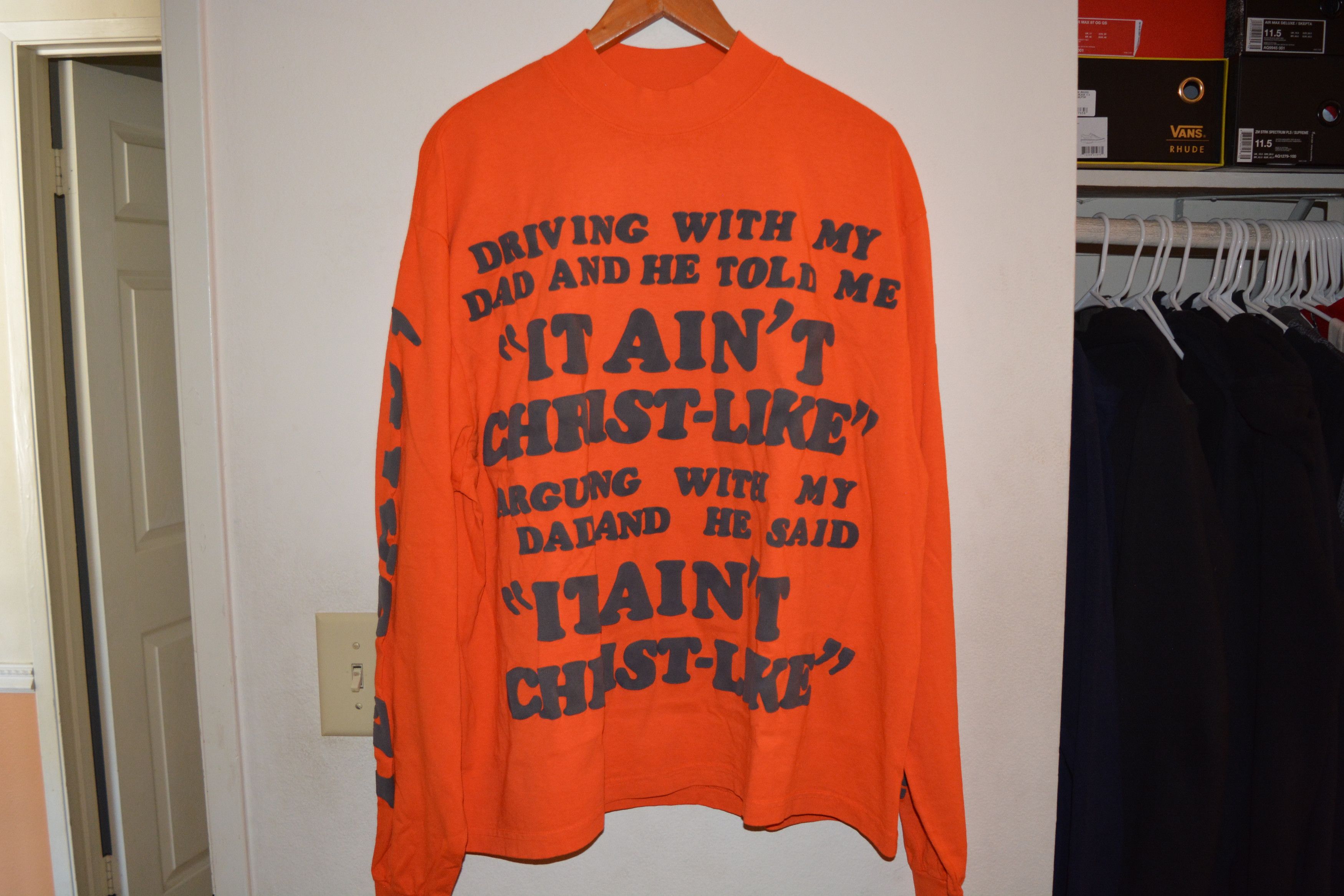 Kanye West DS CPFM For JIK Jesus Is King Merch Long Sleeve Tee Shirt ...
