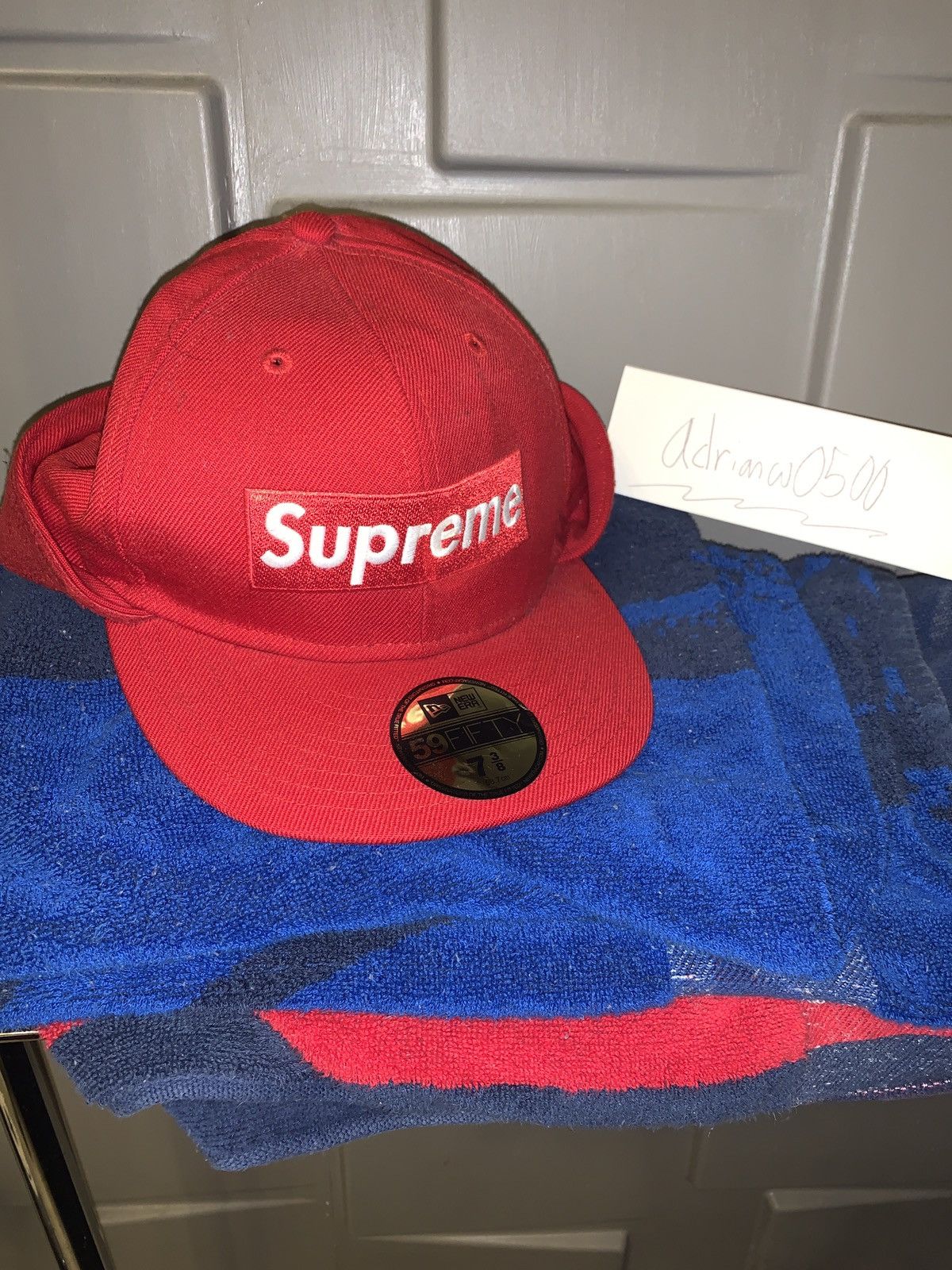 Supreme Polartec Ear Flap Hat 7 3 8 Hats