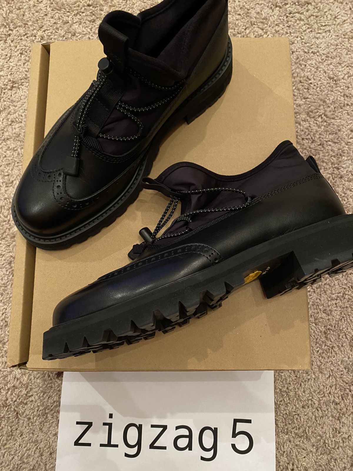 Hender Scheme Tarp shoe boots in black vibram handmade | Grailed