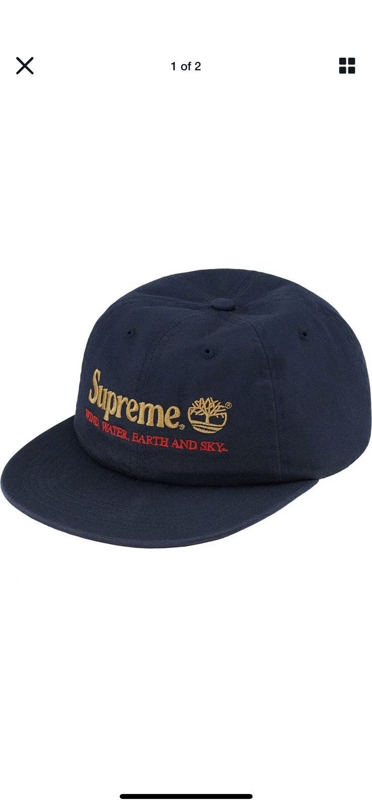 Supreme × Timberland Supreme Timberland 6-Panel Hat Navy