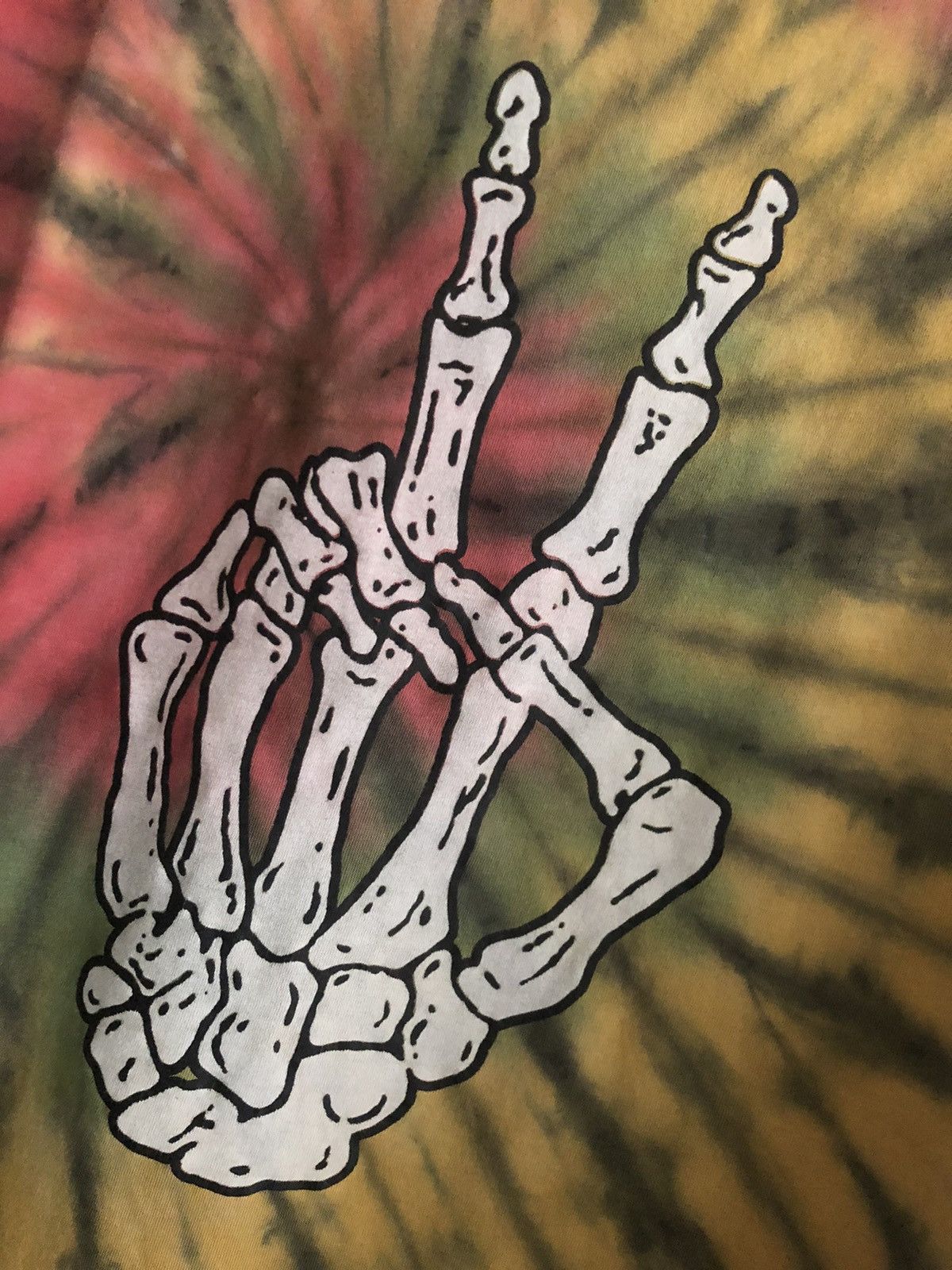 Amiri Amiri Skeleton Hand Tie Dye Peace Shirt Size US S / EU 44-46 / 1 - 3 Thumbnail