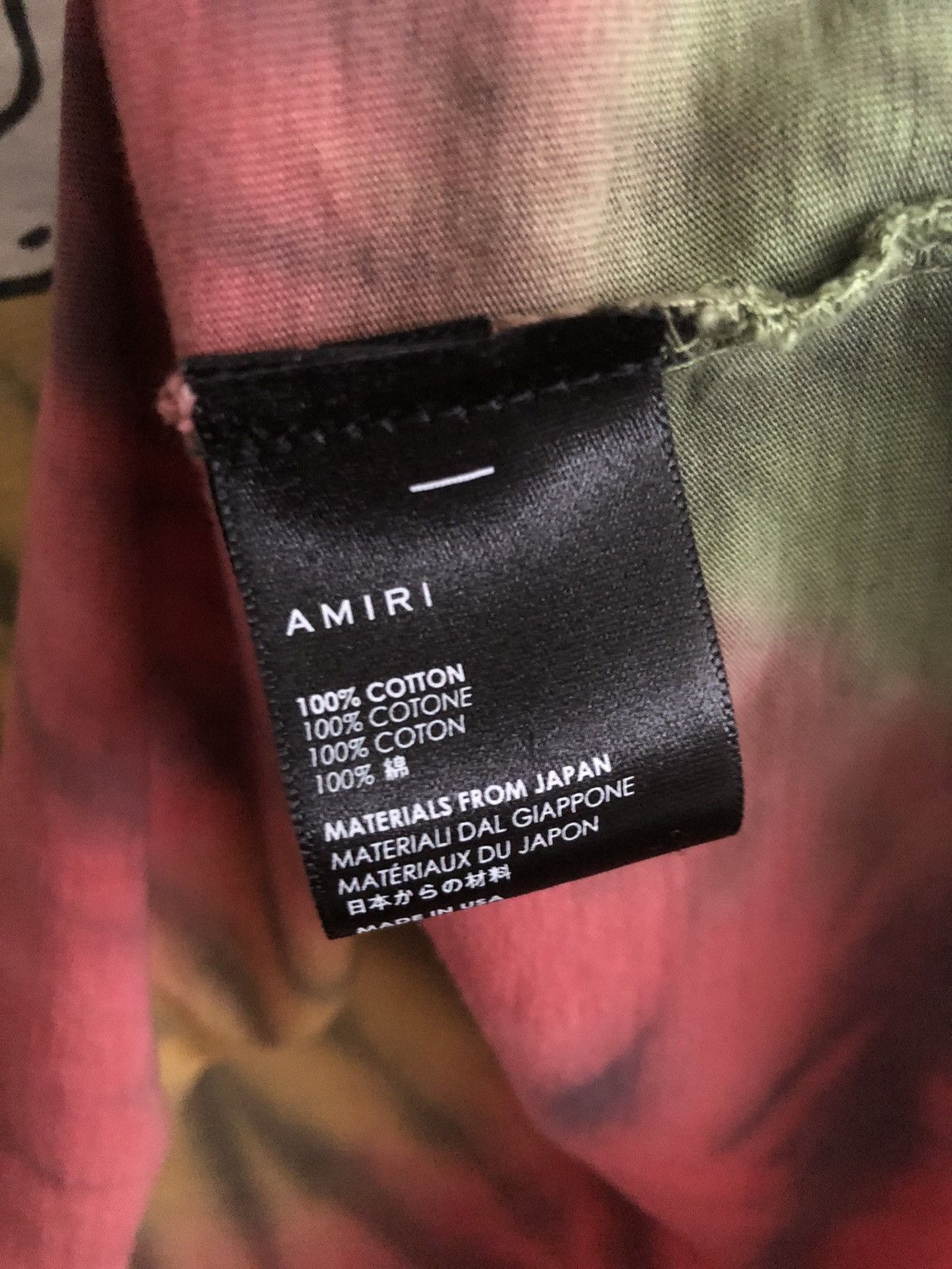 Amiri Amiri Skeleton Hand Tie Dye Peace Shirt Size US S / EU 44-46 / 1 - 4 Thumbnail