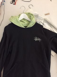 Stussy two best sale tone hoodie