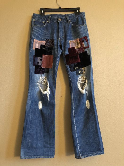 Number (N)ine AW 03 Touch Me I’m Sick Cobain Patchwork Denim | Grailed