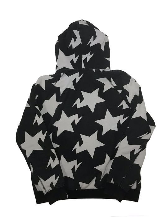 Bape Bape bapesta hoodie black grey Grailed